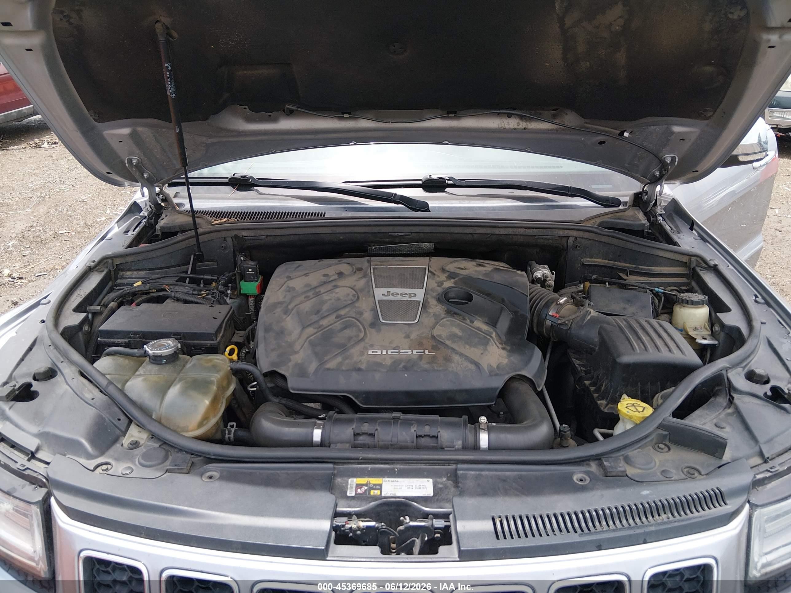 2014 Jeep Grand Cherokee Overland Gray vin: 1C4RJFCMXEC304173
