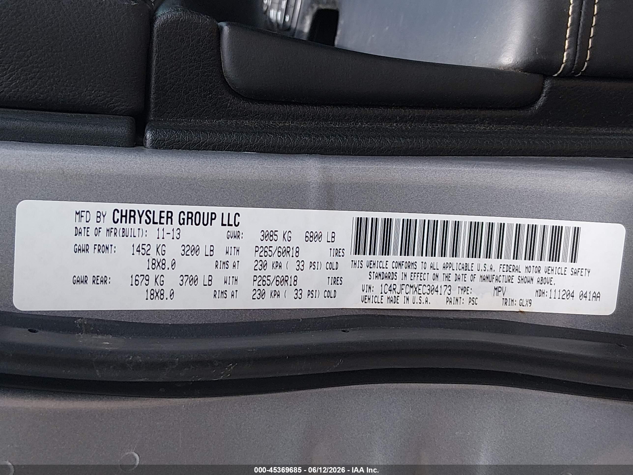 2014 Jeep Grand Cherokee Overland Gray vin: 1C4RJFCMXEC304173