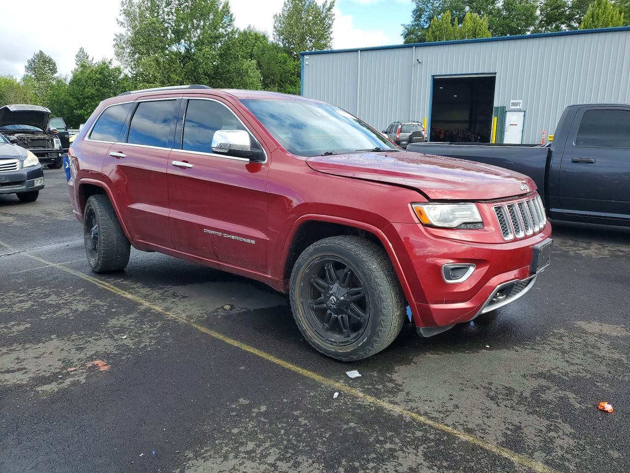 2014 Jeep Grand Cherokee Overland Красный vin: 1C4RJFCMXEC398734