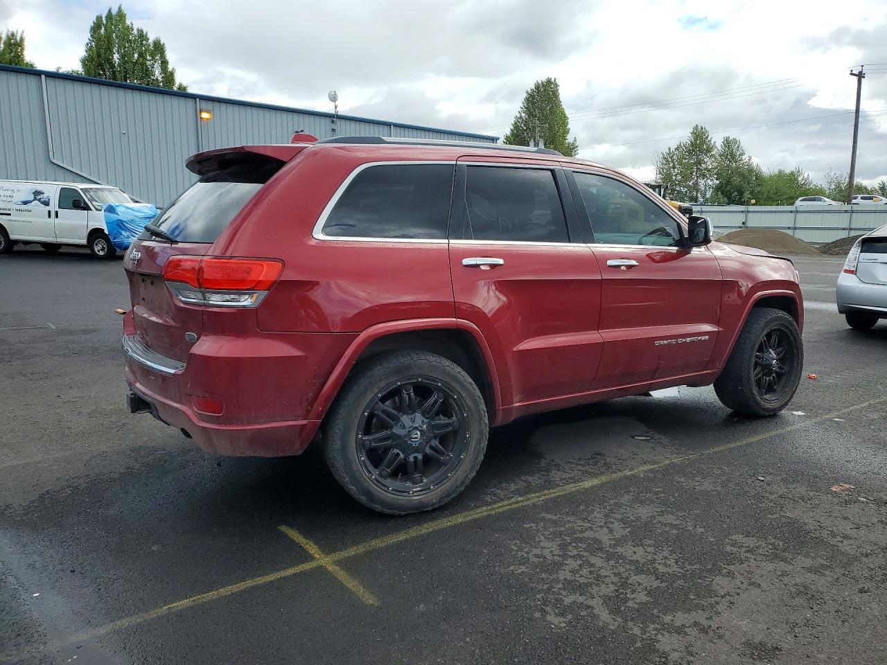 2014 Jeep Grand Cherokee Overland Красный vin: 1C4RJFCMXEC398734