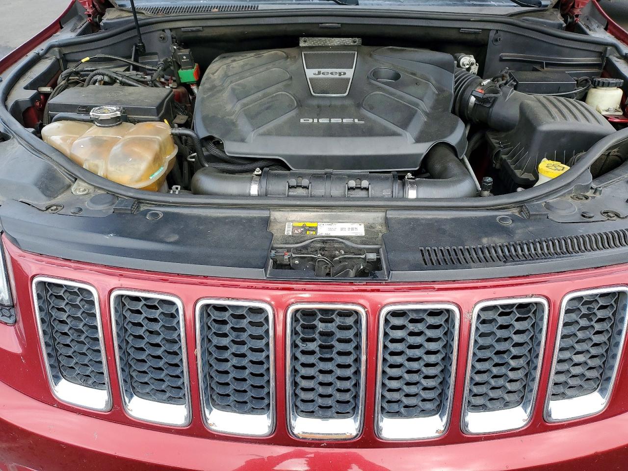2014 Jeep Grand Cherokee Overland Красный vin: 1C4RJFCMXEC398734