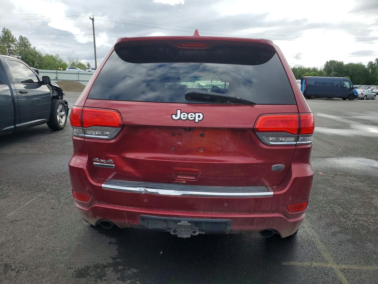 2014 Jeep Grand Cherokee Overland Красный vin: 1C4RJFCMXEC398734