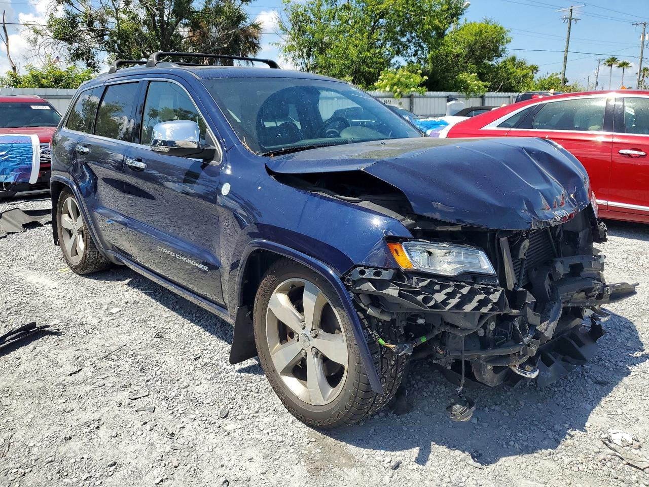 2015 Jeep Grand Cherokee Overland Blue vin: 1C4RJFCMXFC125391