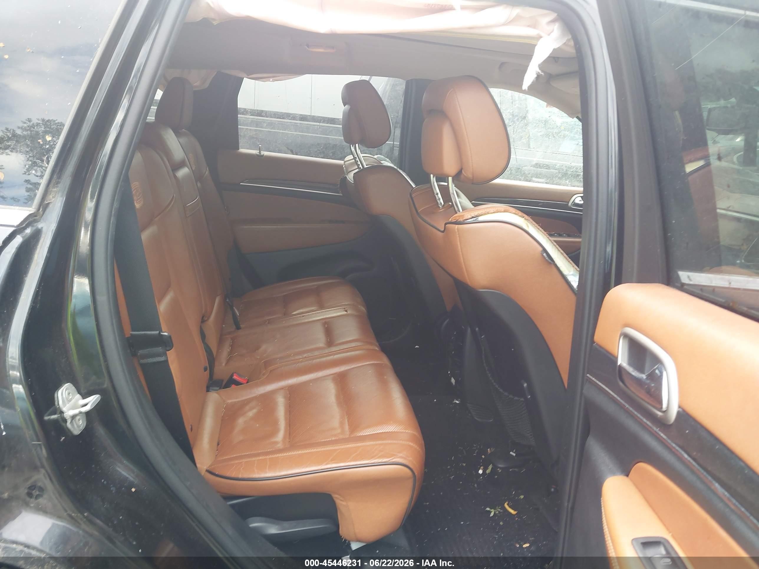 2012 Jeep Grand Cherokee Overland Черный vin: 1C4RJFCT0CC185070