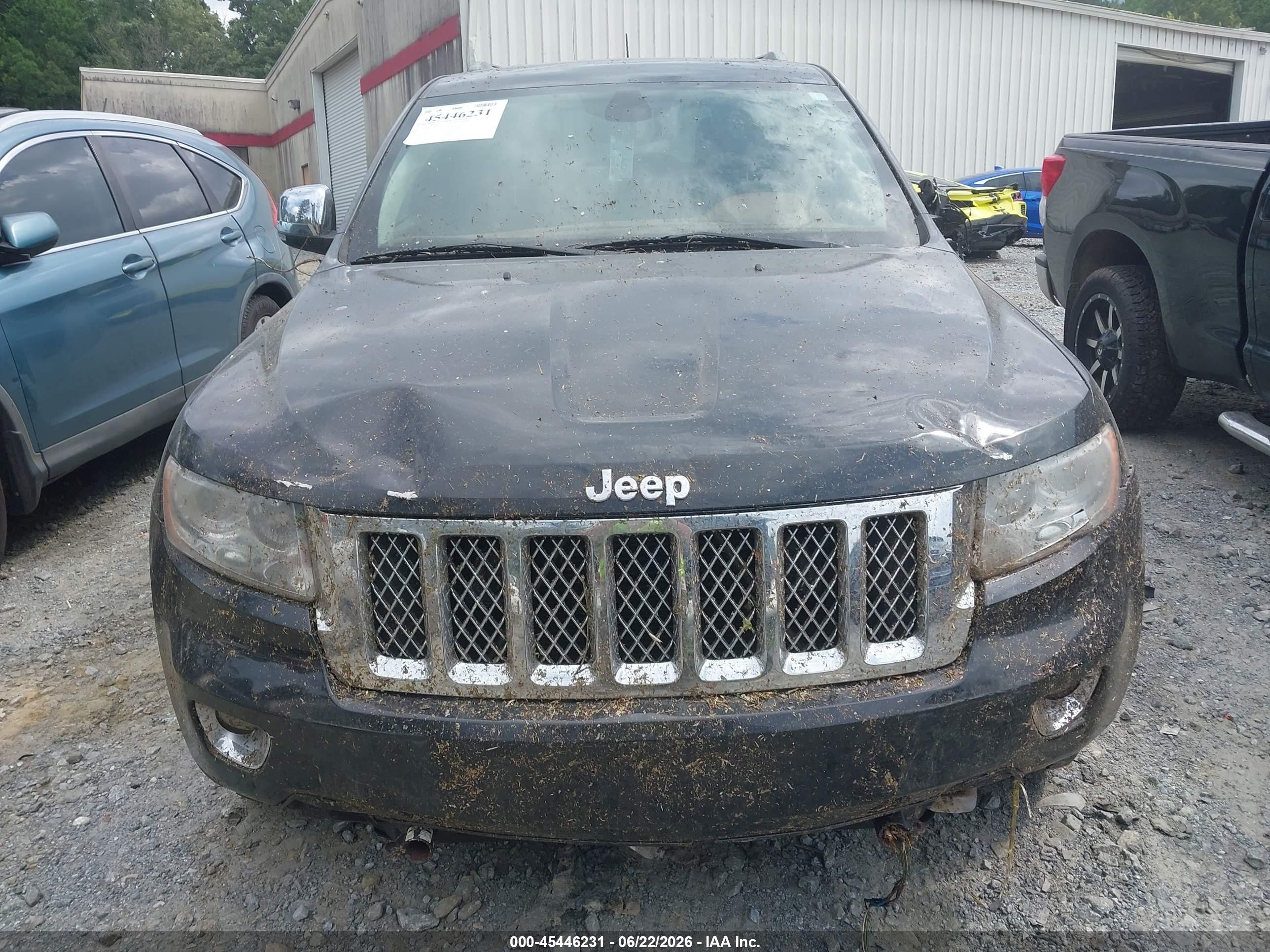 2012 Jeep Grand Cherokee Overland Черный vin: 1C4RJFCT0CC185070