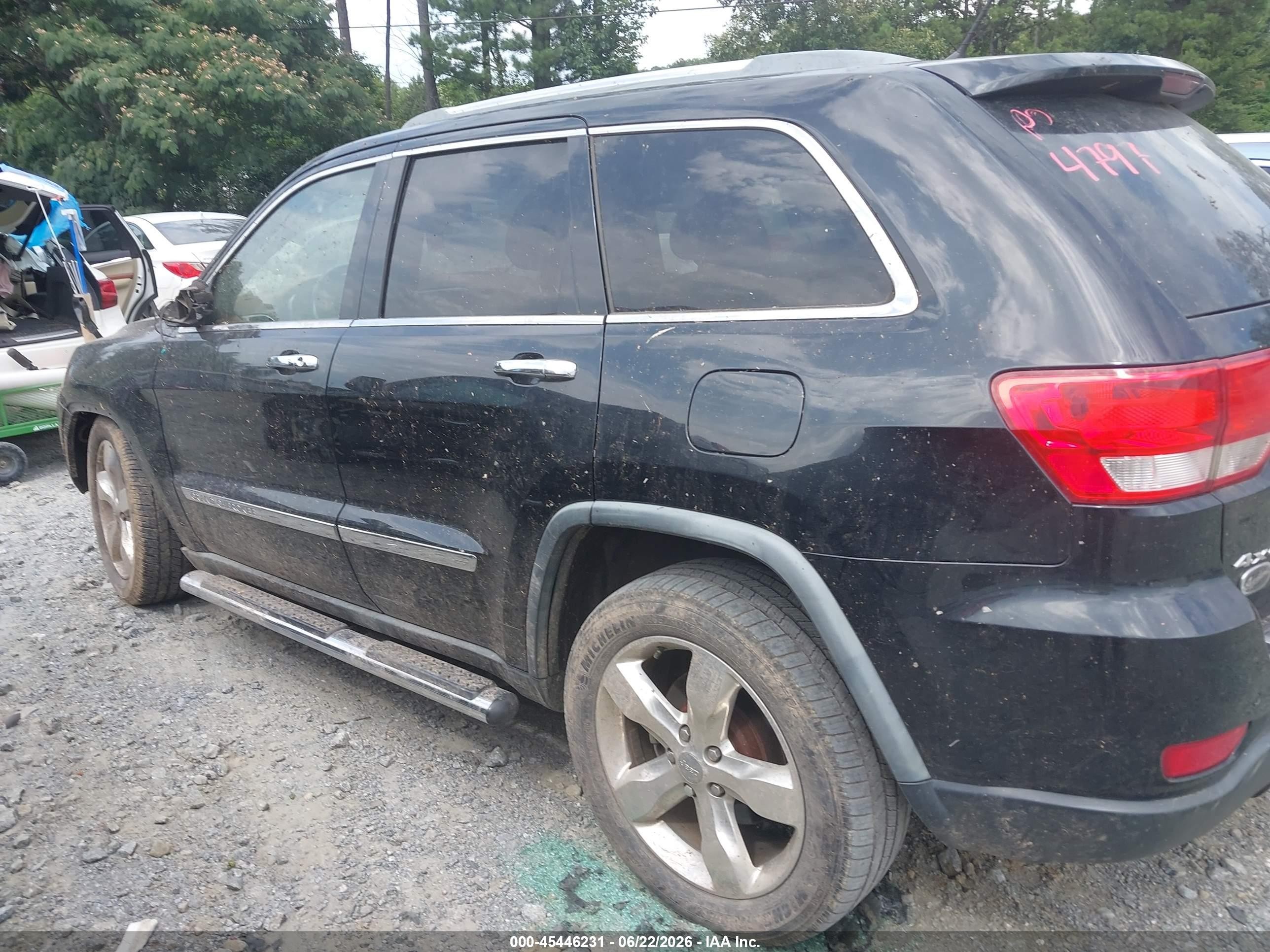 2012 Jeep Grand Cherokee Overland Черный vin: 1C4RJFCT0CC185070