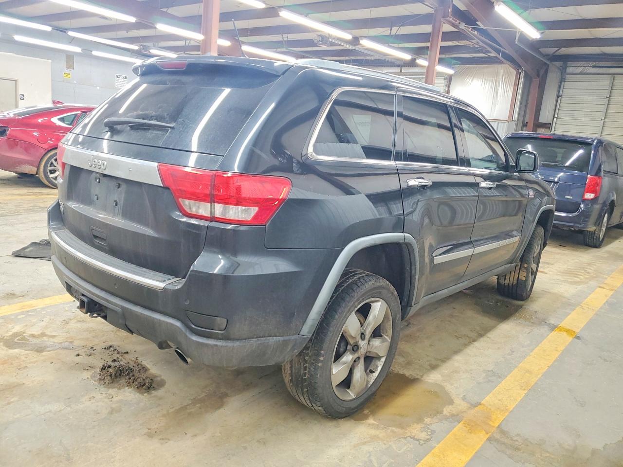 2012 Jeep Grand Cherokee Overland Black vin: 1C4RJFCT0CC185473