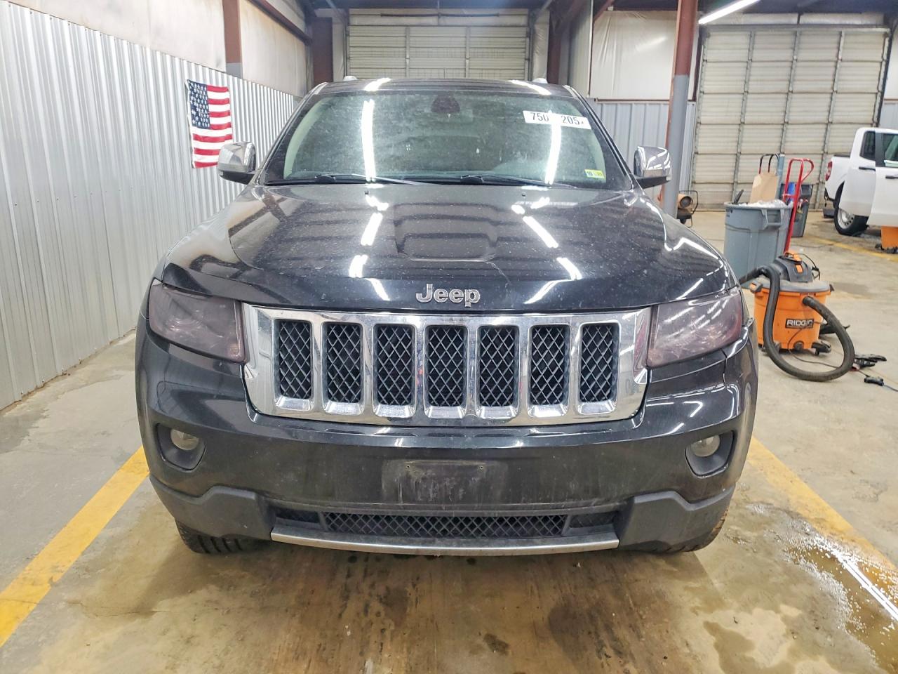 2012 Jeep Grand Cherokee Overland Black vin: 1C4RJFCT0CC185473