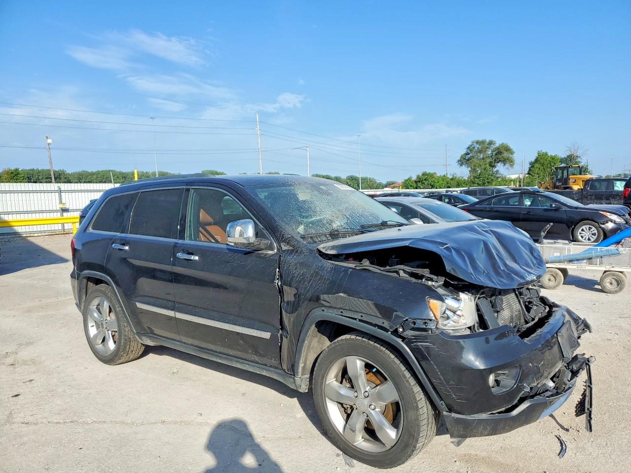 2012 Jeep Grand Cherokee Overland Black vin: 1C4RJFCT0CC297058