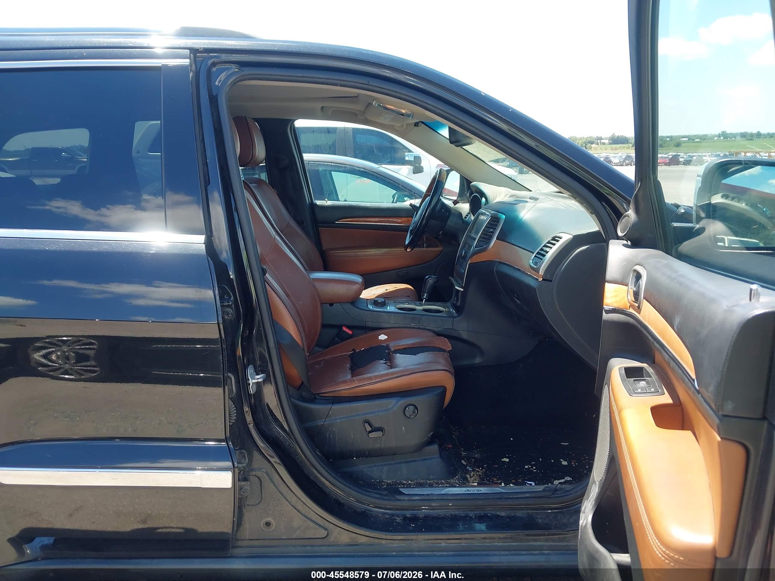 2012 Jeep Grand Cherokee Overland Black vin: 1C4RJFCT0CC347702