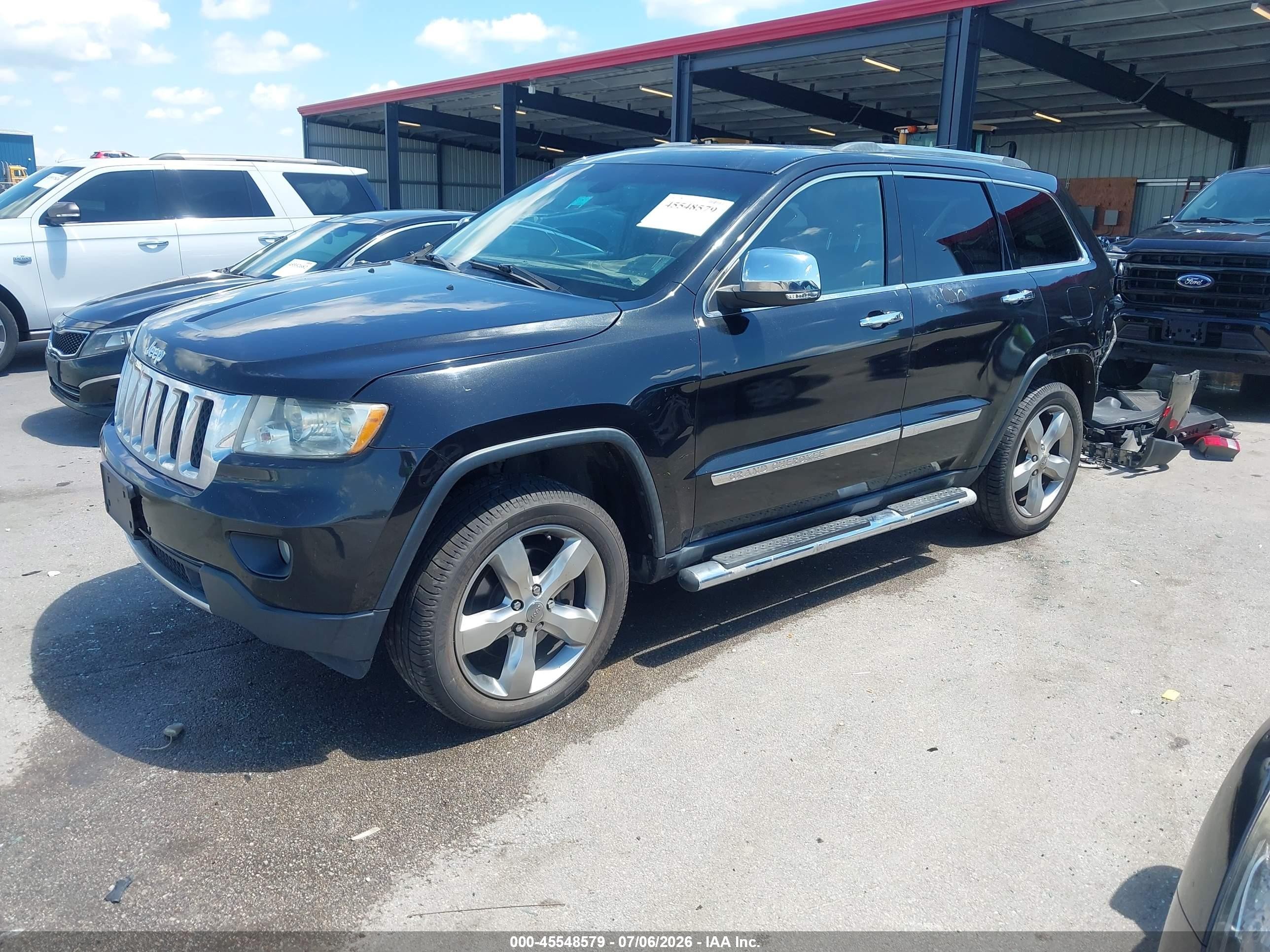2012 Jeep Grand Cherokee Overland Black vin: 1C4RJFCT0CC347702