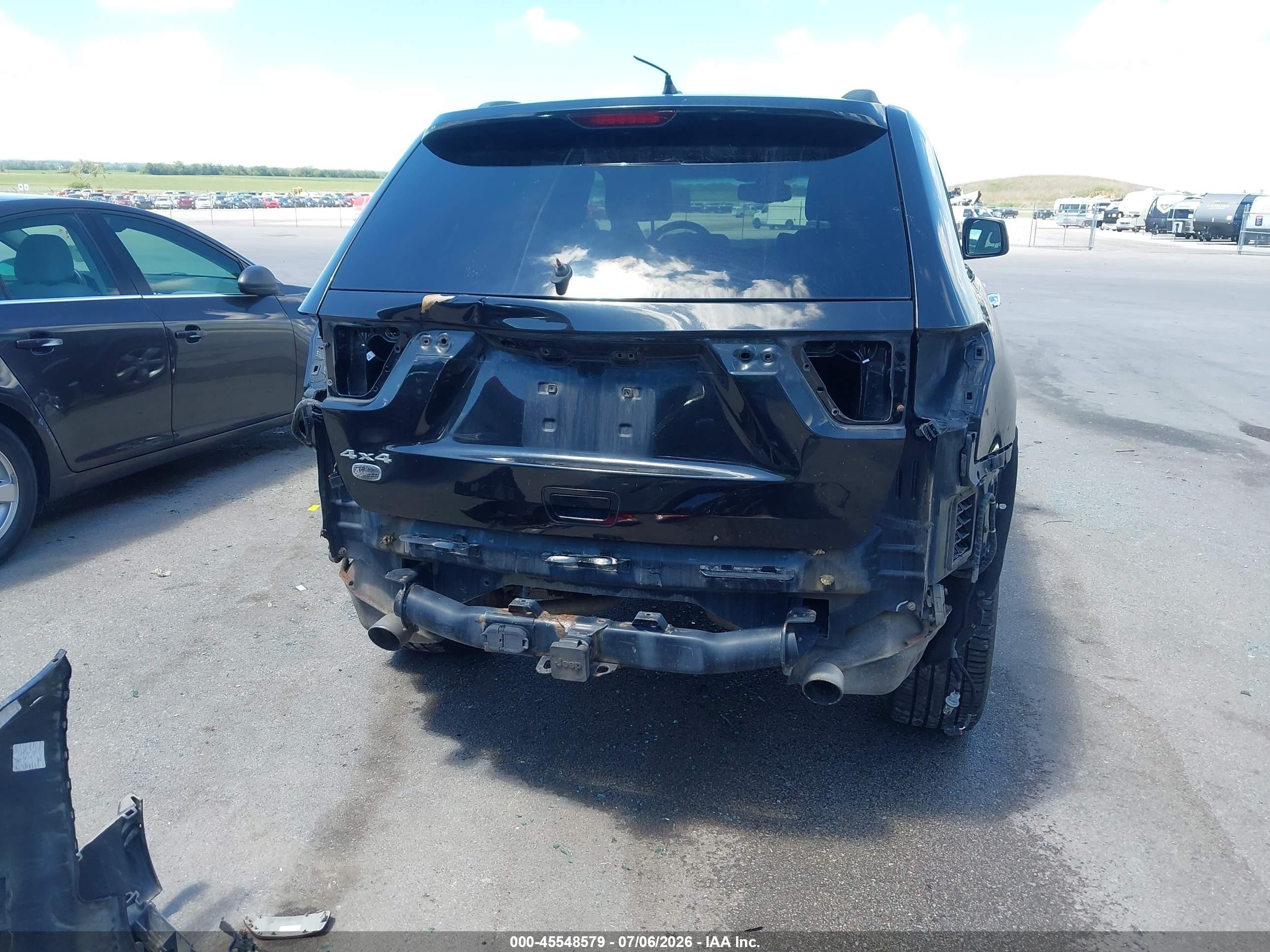 2012 Jeep Grand Cherokee Overland Black vin: 1C4RJFCT0CC347702