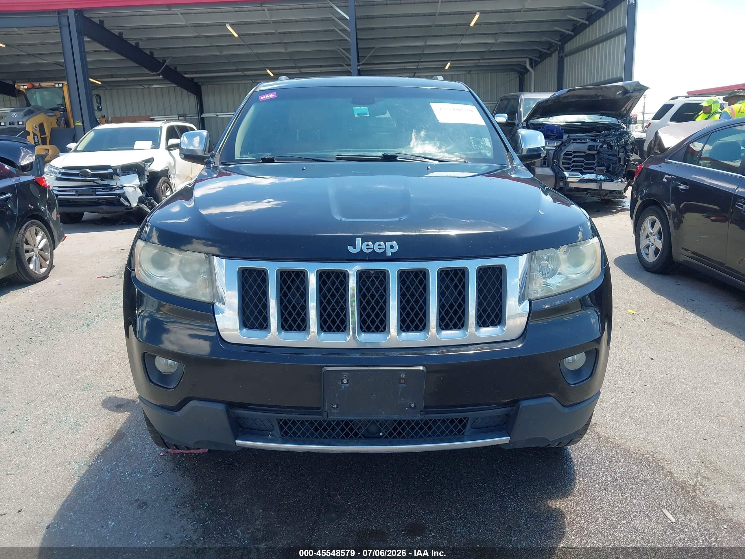 2012 Jeep Grand Cherokee Overland Black vin: 1C4RJFCT0CC347702