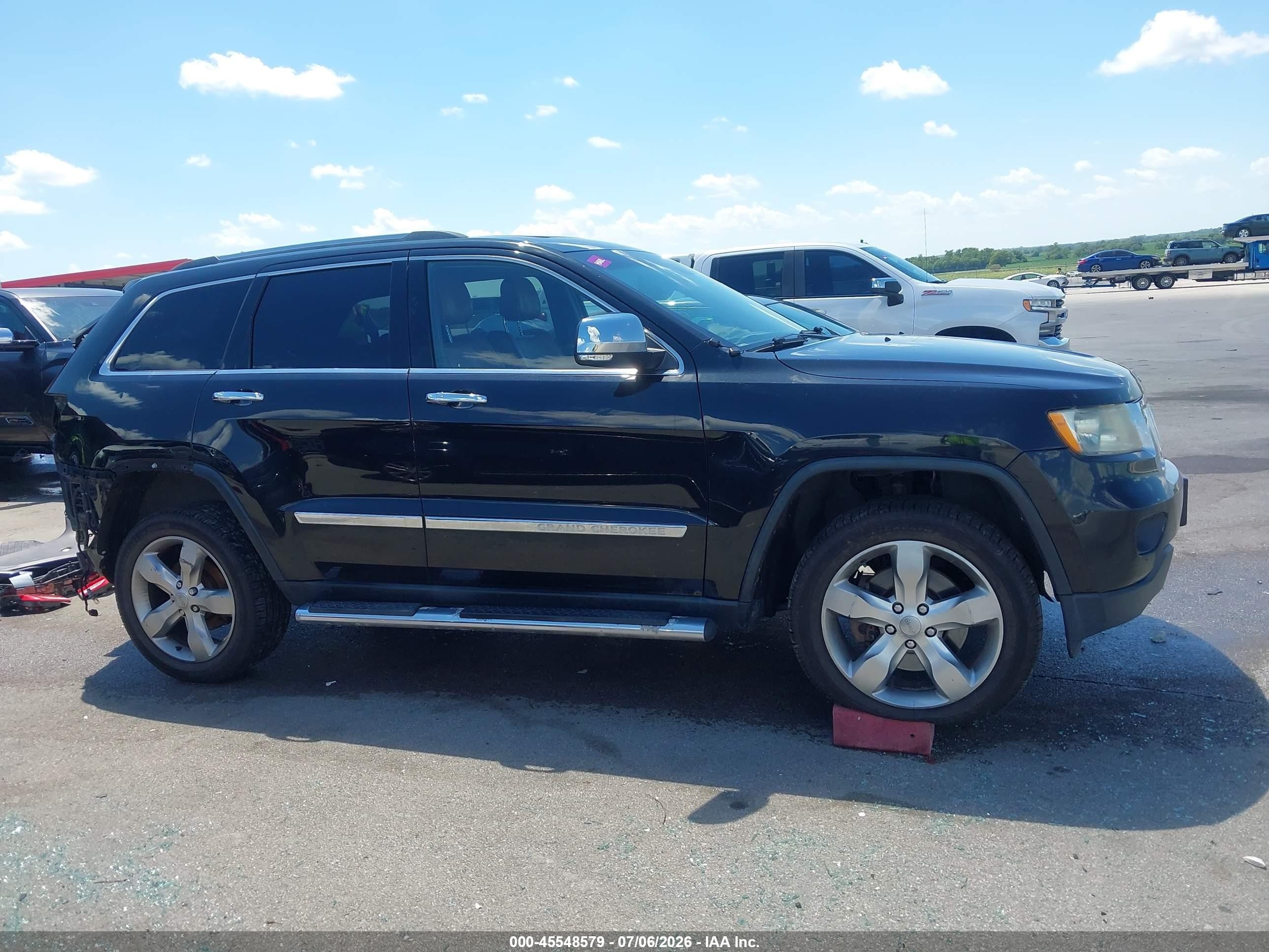 2012 Jeep Grand Cherokee Overland Black vin: 1C4RJFCT0CC347702
