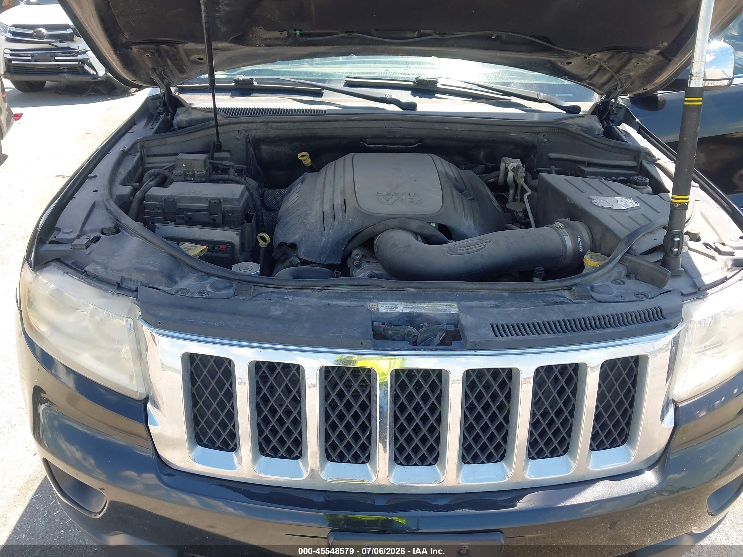 2012 Jeep Grand Cherokee Overland Black vin: 1C4RJFCT0CC347702