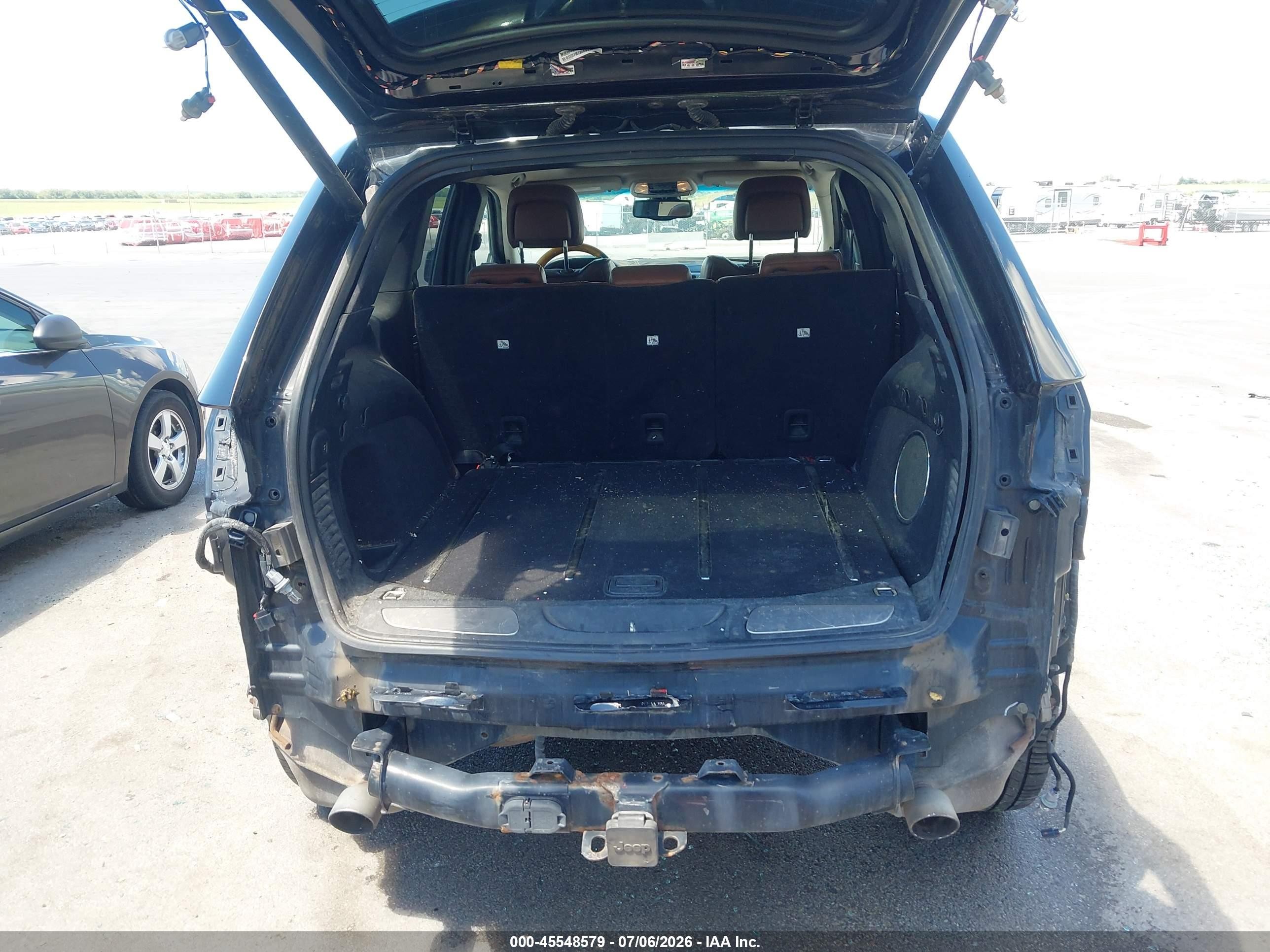 2012 Jeep Grand Cherokee Overland Black vin: 1C4RJFCT0CC347702
