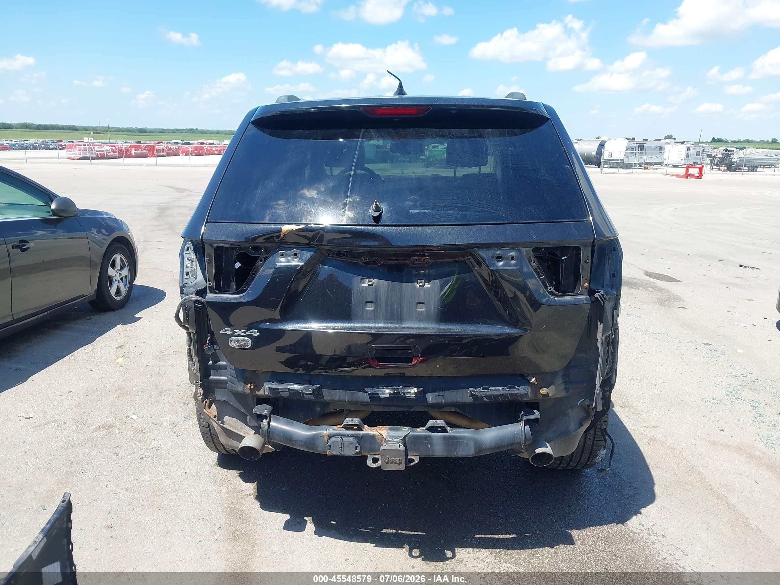 2012 Jeep Grand Cherokee Overland Black vin: 1C4RJFCT0CC347702