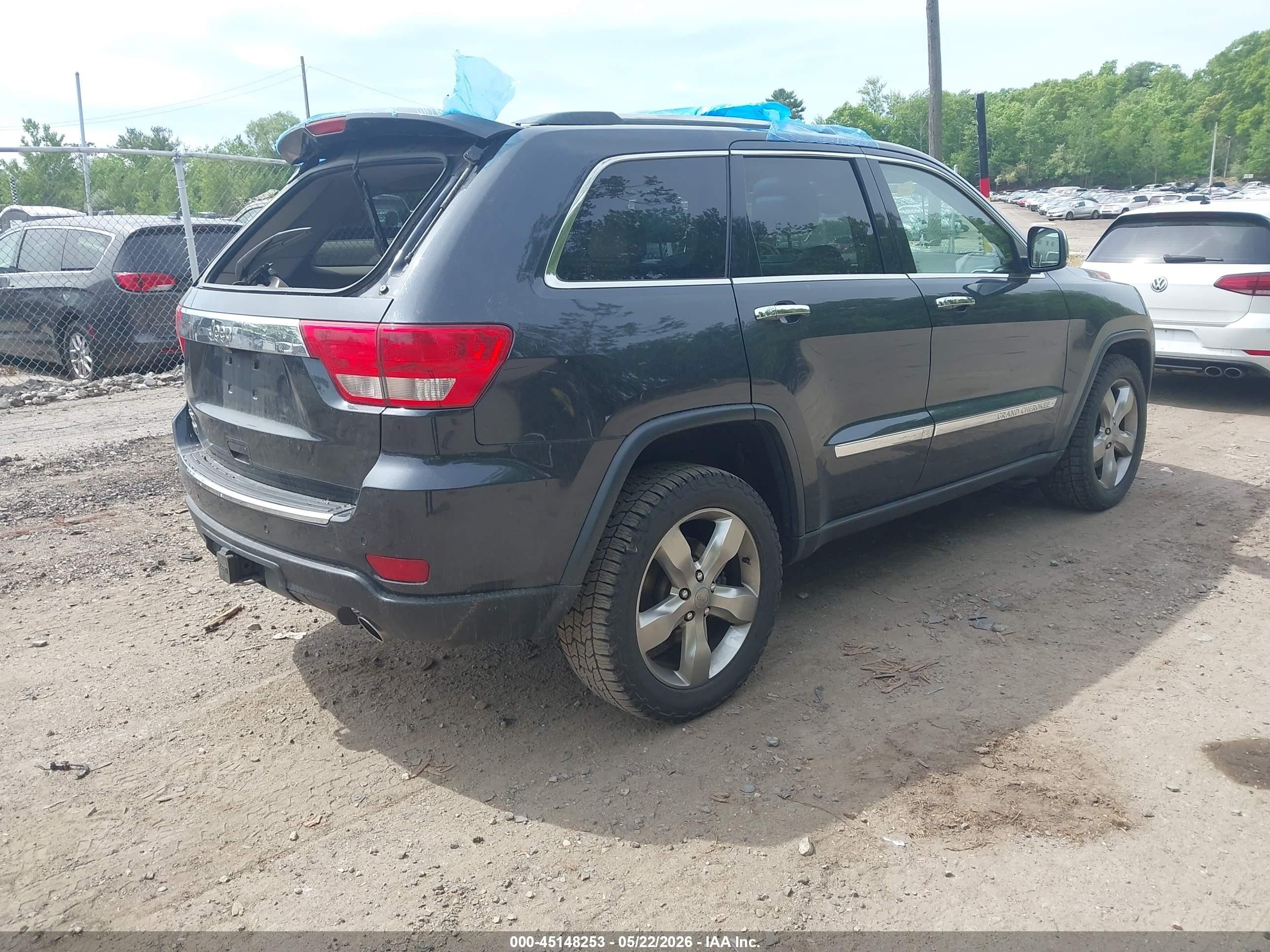2013 Jeep Grand Cherokee Overland Черный vin: 1C4RJFCT0DC523701