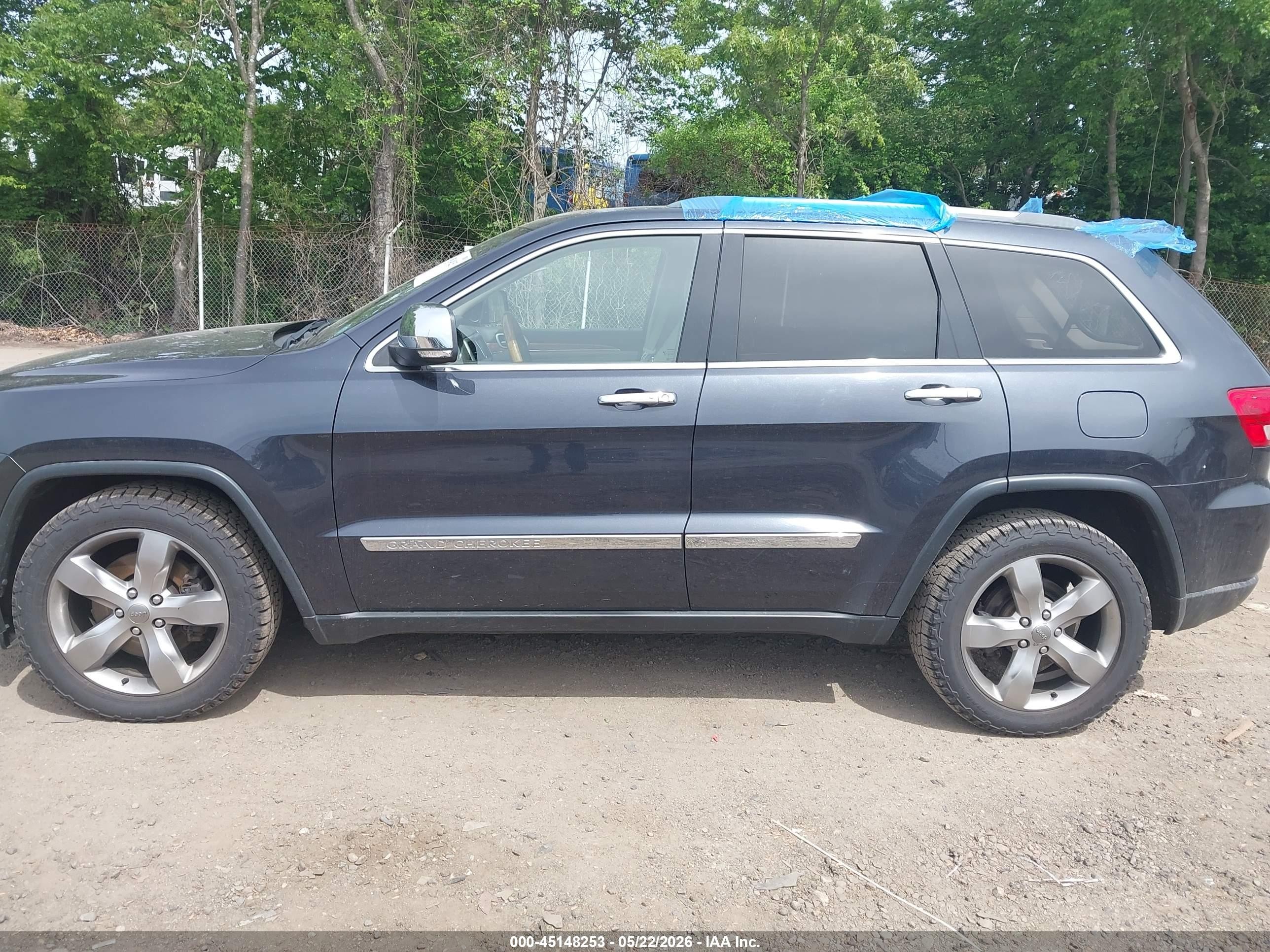 2013 Jeep Grand Cherokee Overland Черный vin: 1C4RJFCT0DC523701