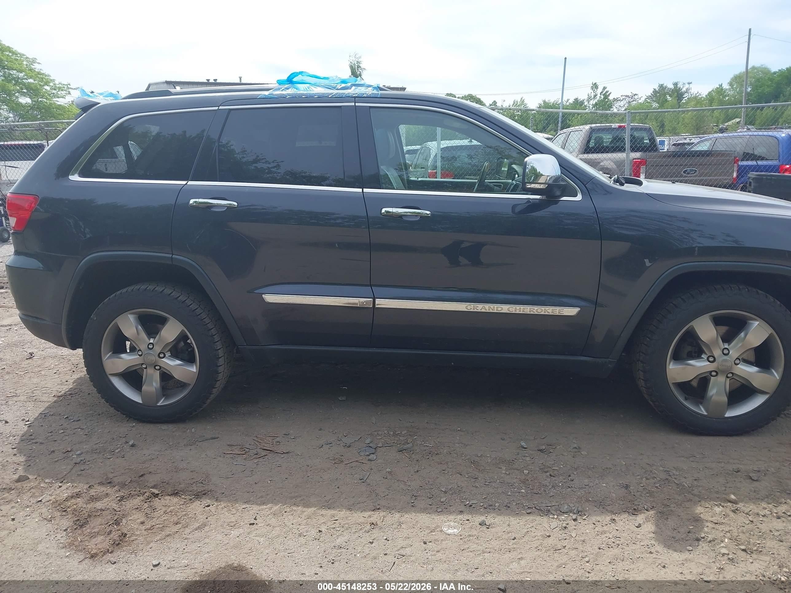 2013 Jeep Grand Cherokee Overland Черный vin: 1C4RJFCT0DC523701