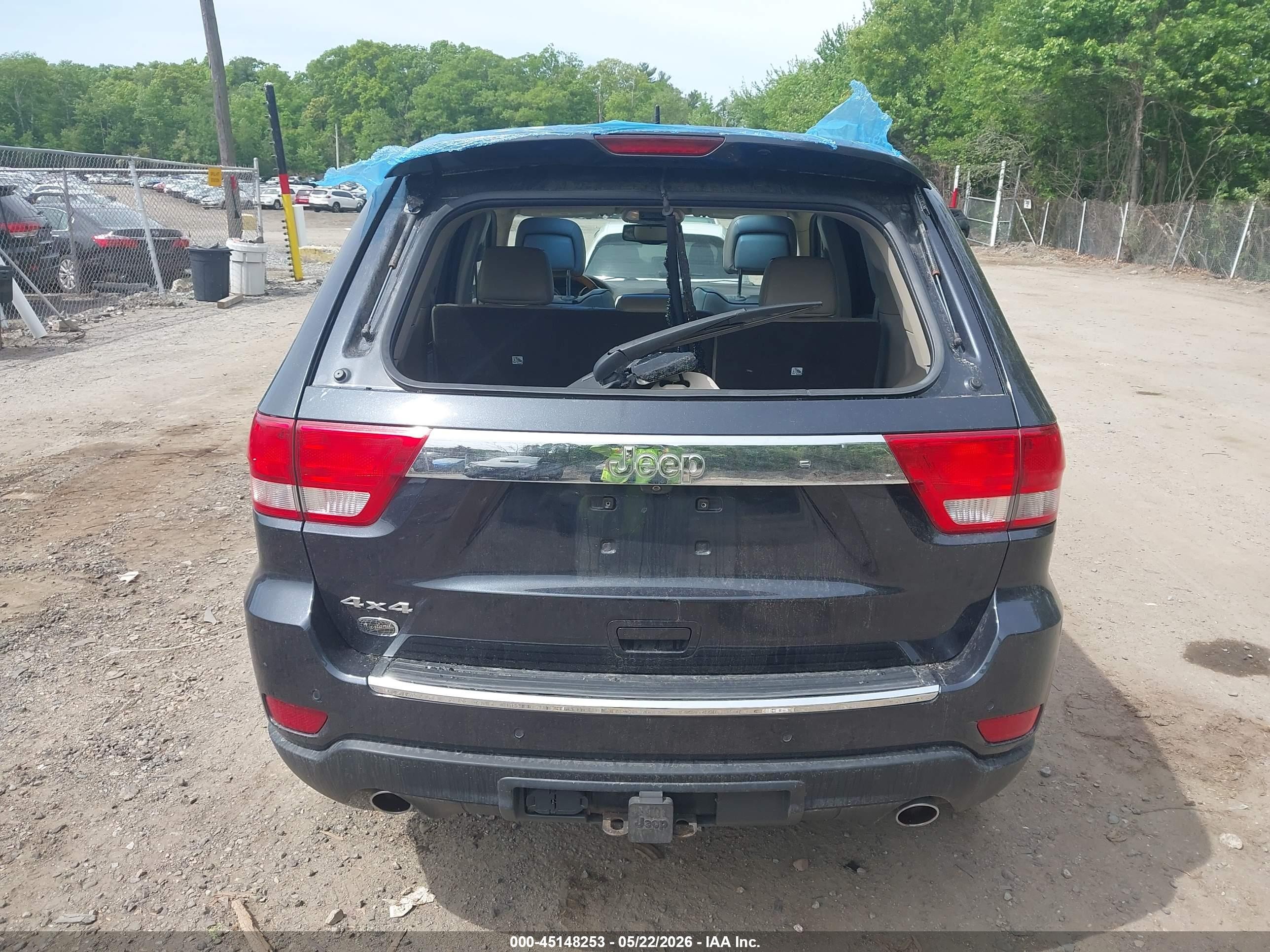 2013 Jeep Grand Cherokee Overland Черный vin: 1C4RJFCT0DC523701