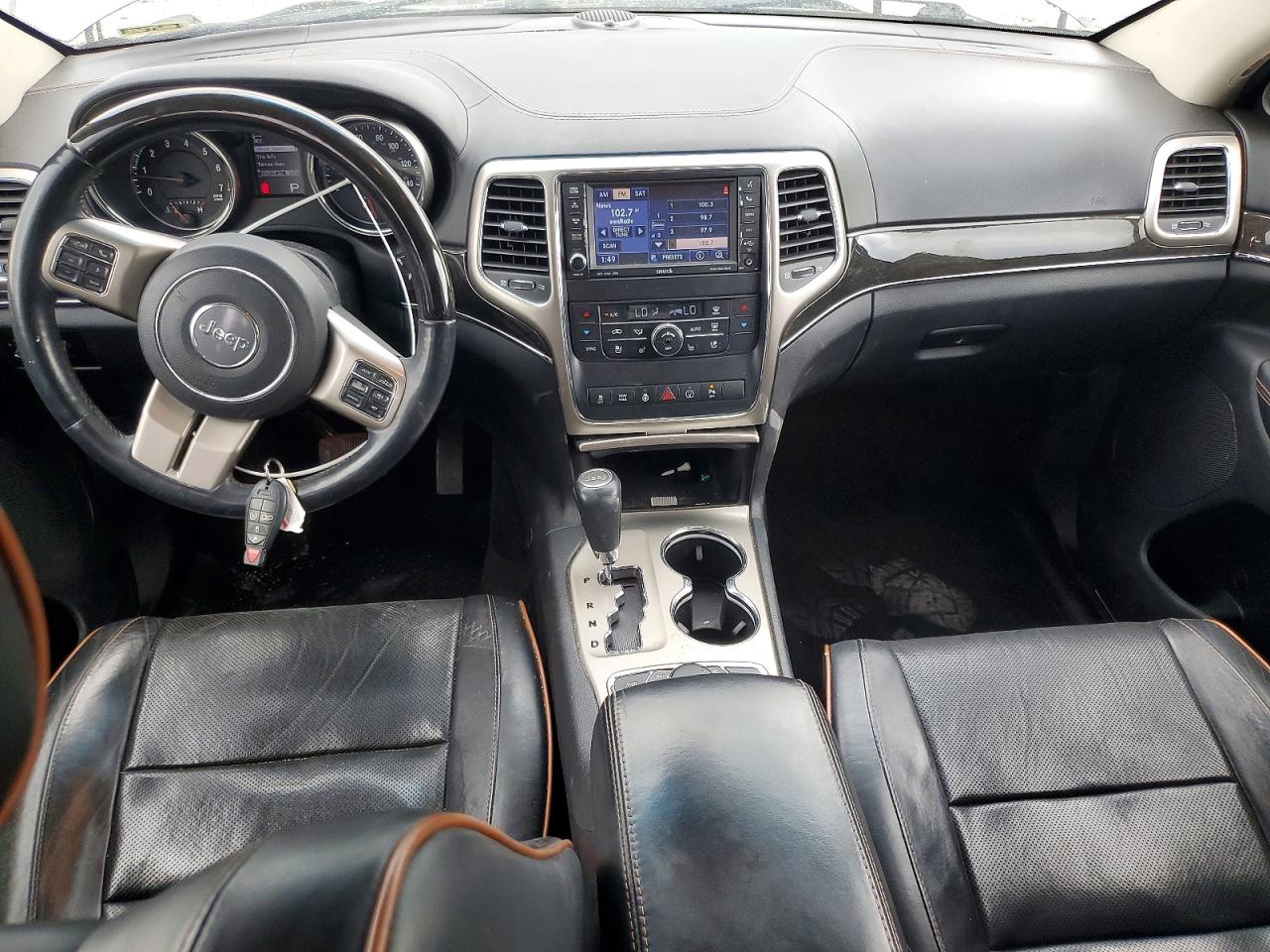 2013 Jeep Grand Cherokee Overland Gray vin: 1C4RJFCT0DC568122