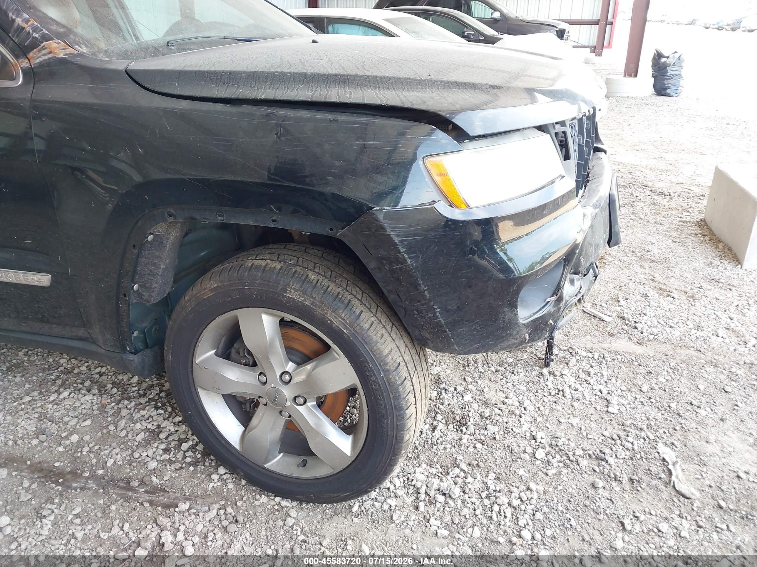 2013 Jeep Grand Cherokee Overland Black vin: 1C4RJFCT0DC583896