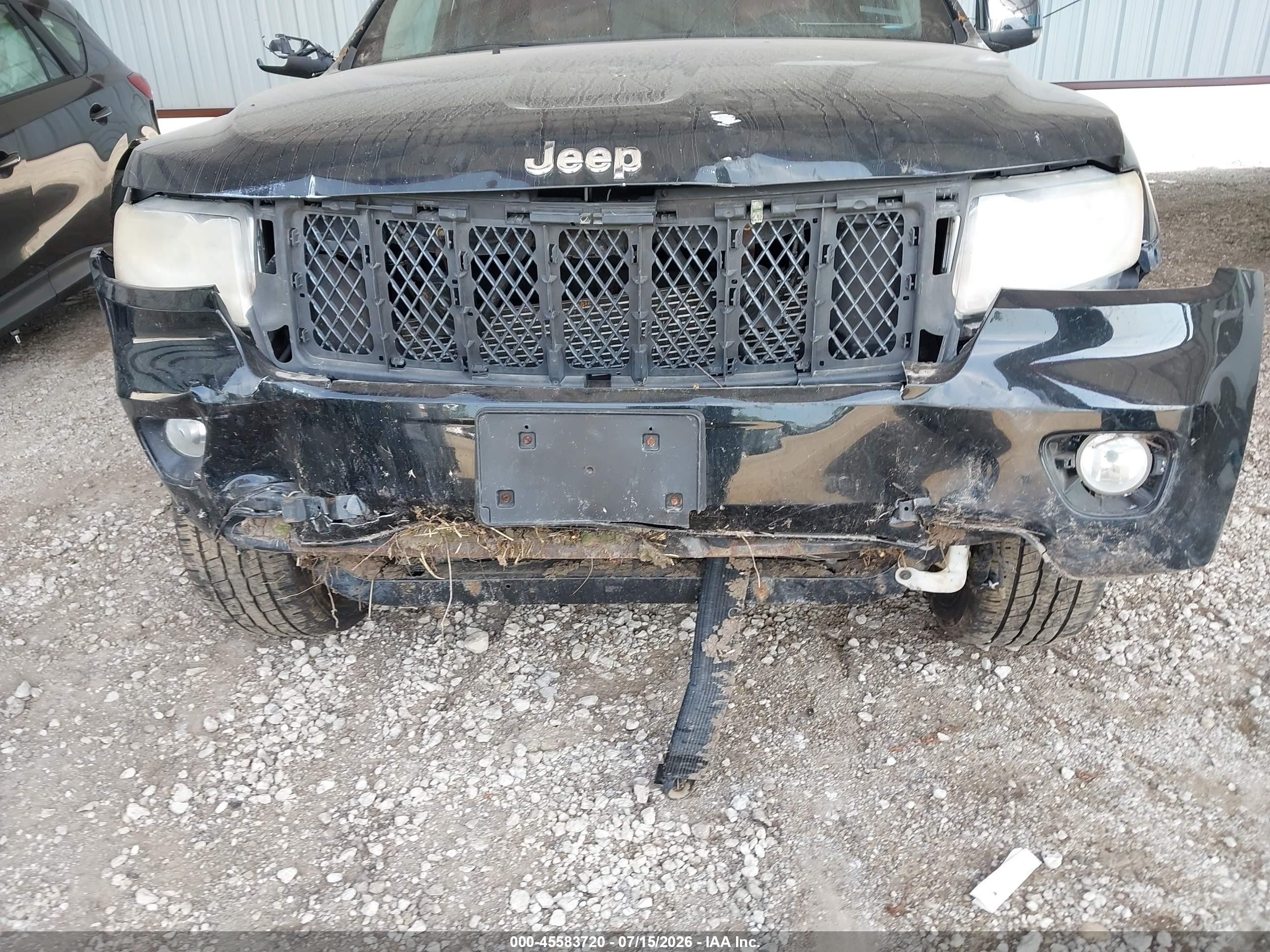 2013 Jeep Grand Cherokee Overland Black vin: 1C4RJFCT0DC583896
