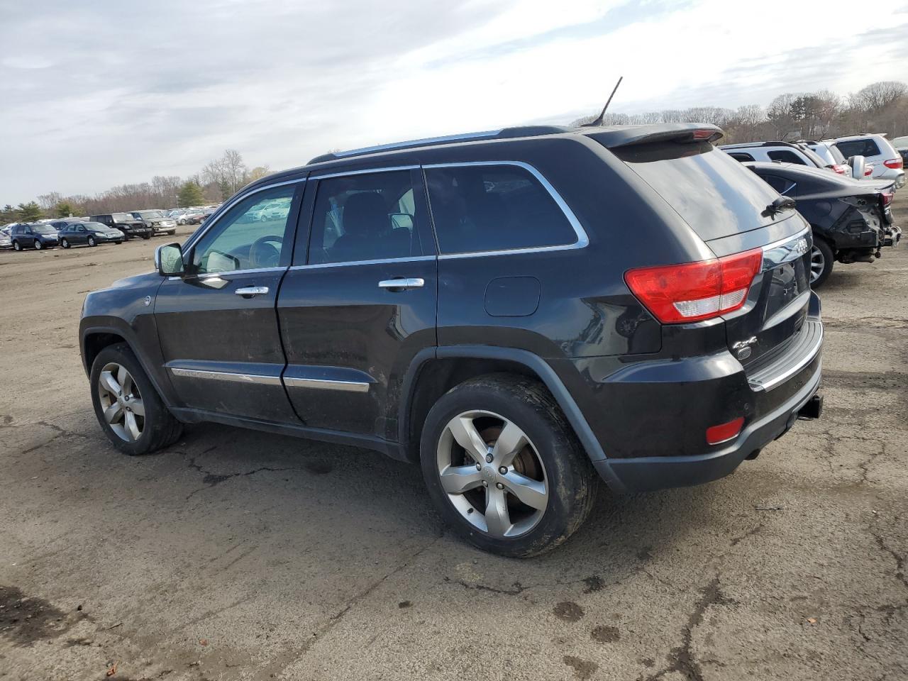 2013 Jeep Grand Cherokee Overland Black vin: 1C4RJFCT0DC652215