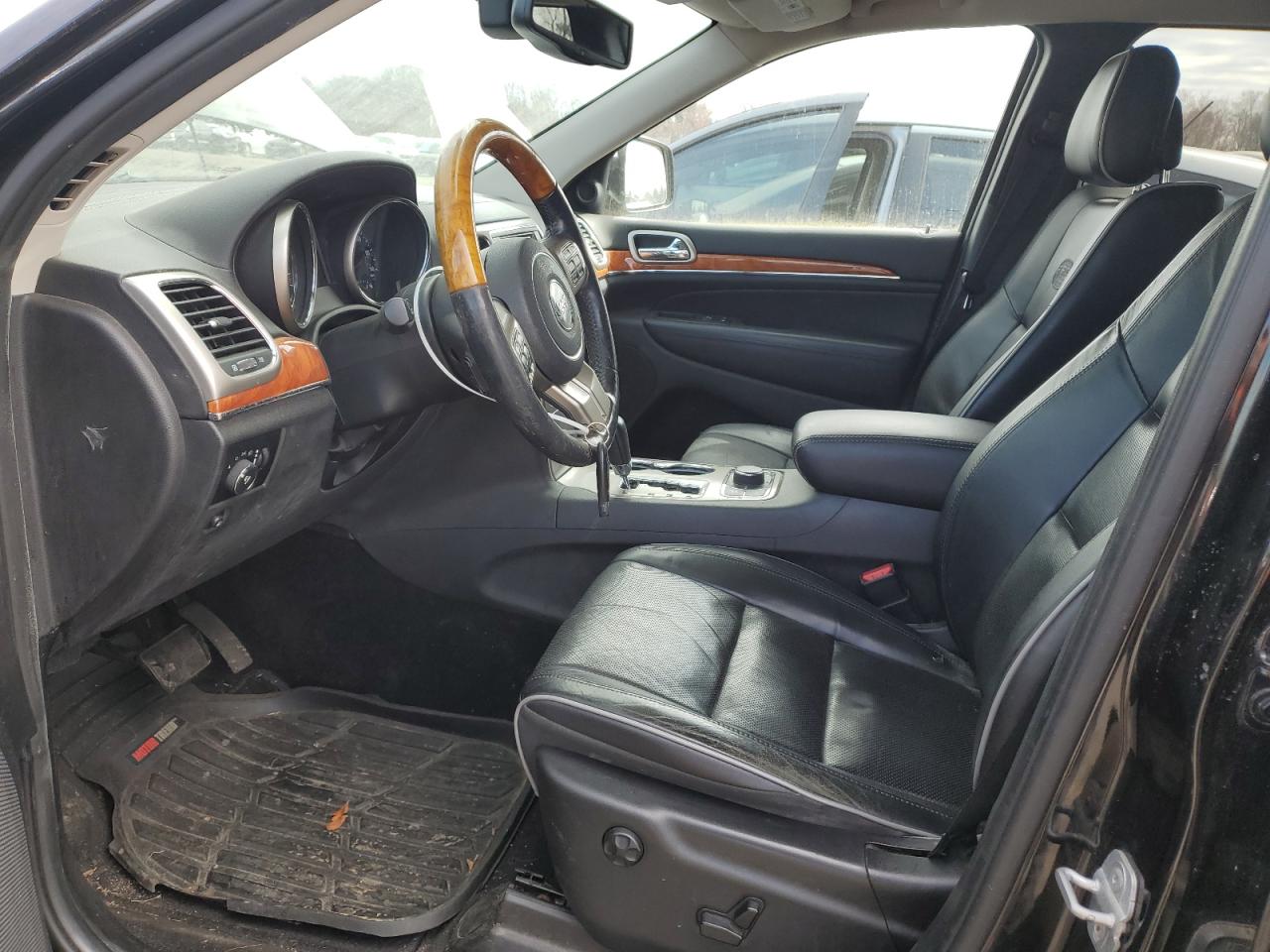 2013 Jeep Grand Cherokee Overland Black vin: 1C4RJFCT0DC652215