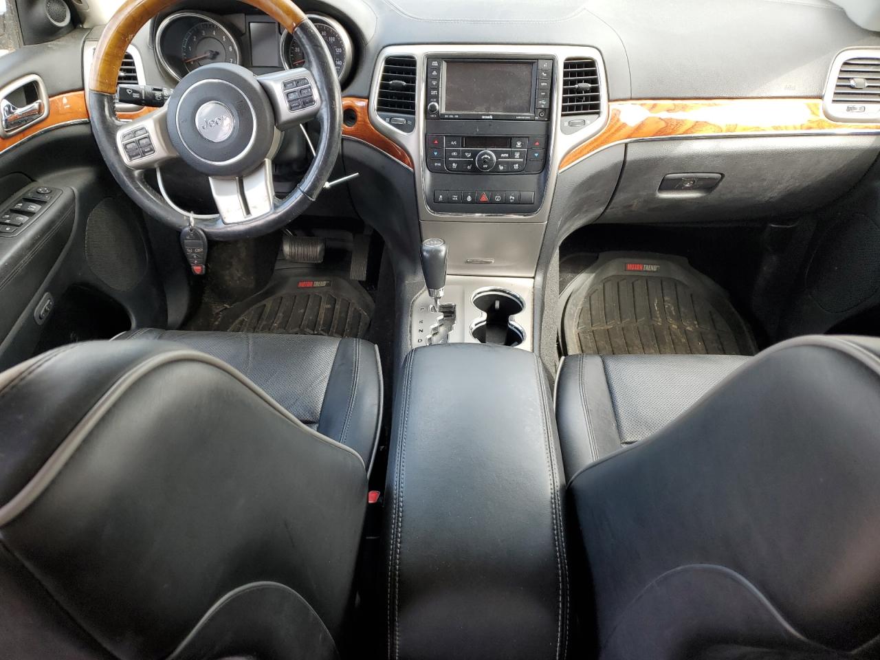 2013 Jeep Grand Cherokee Overland Black vin: 1C4RJFCT0DC652215