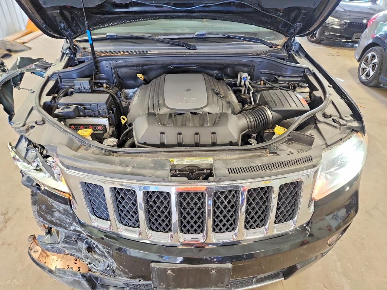 2013 Jeep Grand Cherokee Overland Black vin: 1C4RJFCT0DC658256