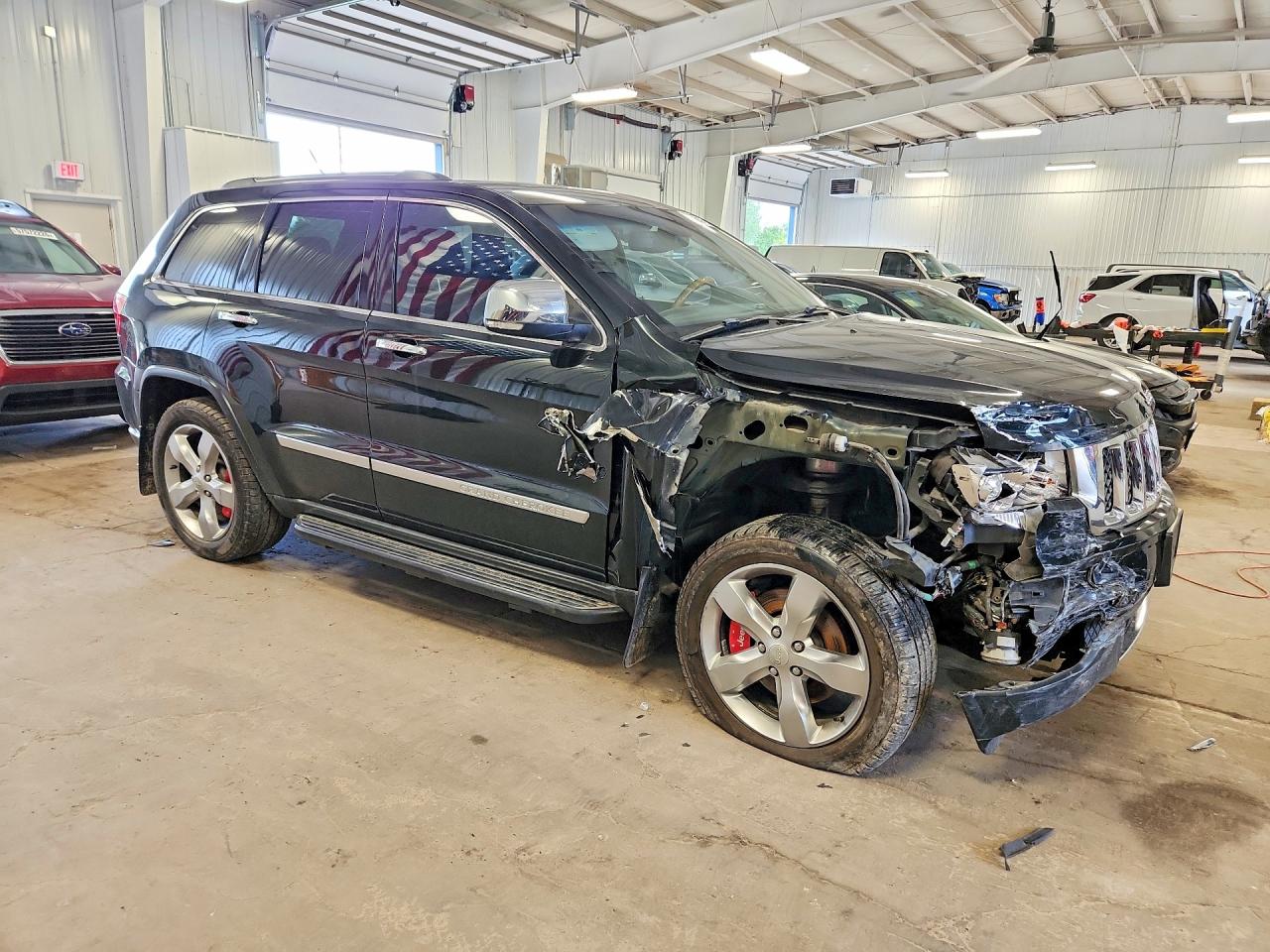 2013 Jeep Grand Cherokee Overland Black vin: 1C4RJFCT0DC658256