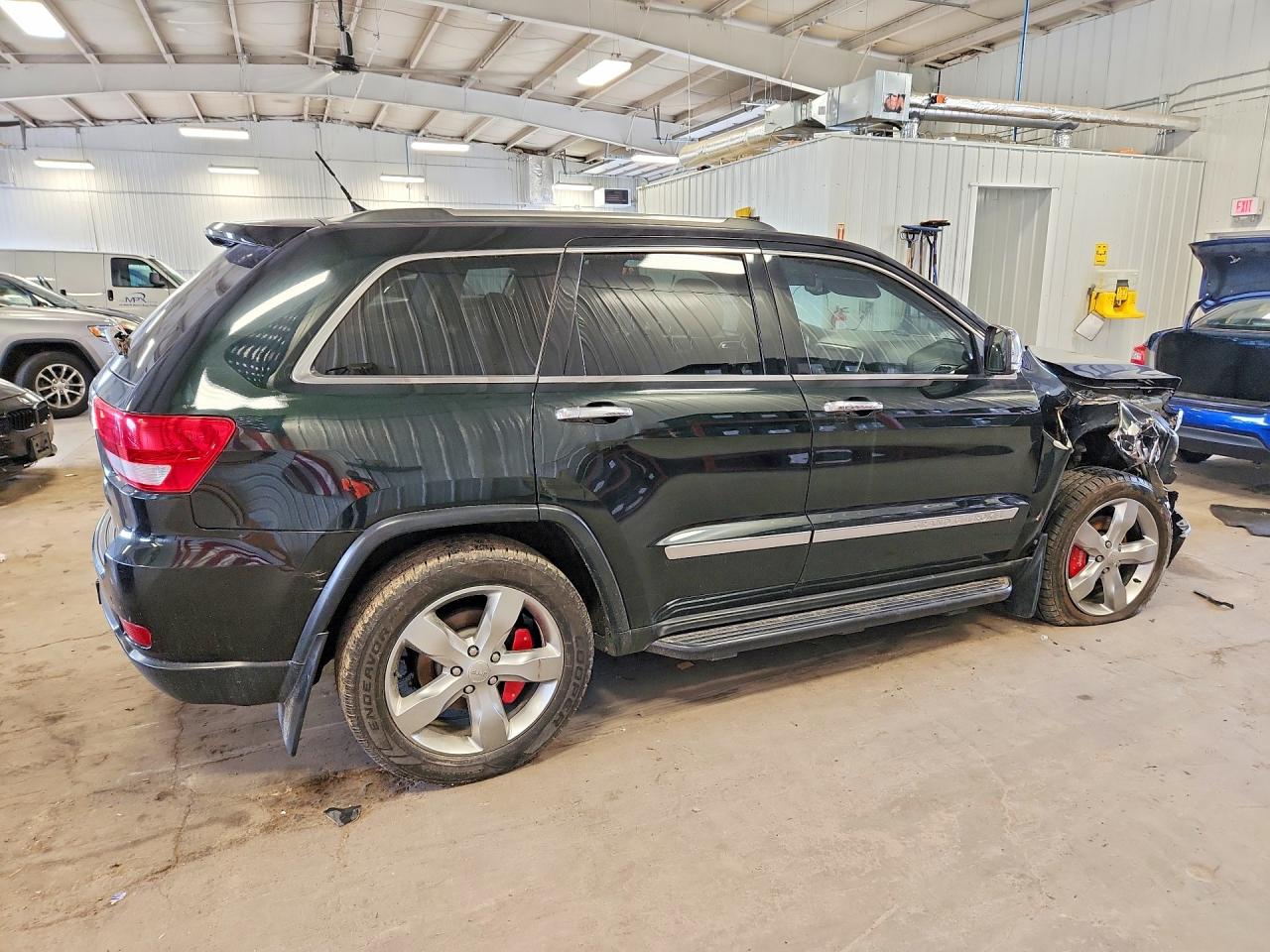 2013 Jeep Grand Cherokee Overland Black vin: 1C4RJFCT0DC658256