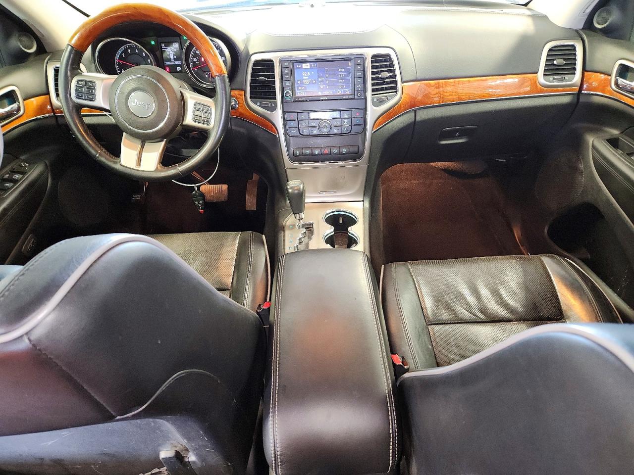 2013 Jeep Grand Cherokee Overland Black vin: 1C4RJFCT0DC658256