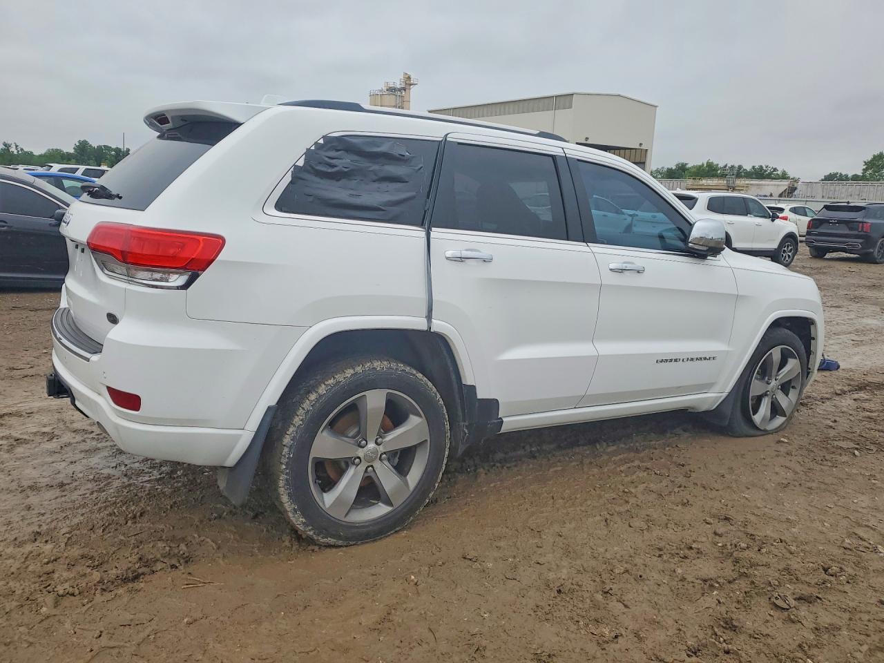 2014 Jeep Grand Cherokee Overland White vin: 1C4RJFCT0EC145896