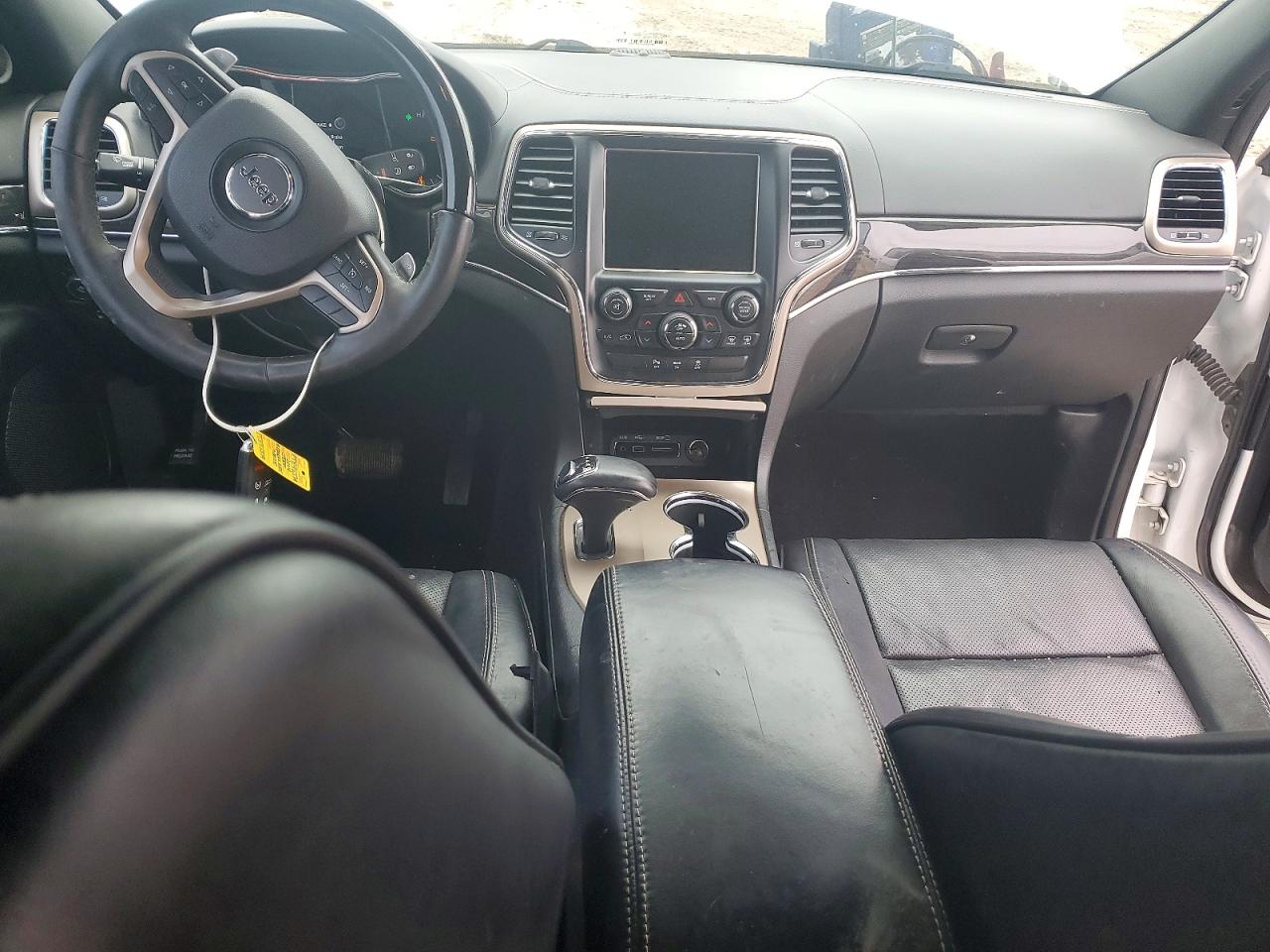 2014 Jeep Grand Cherokee Overland White vin: 1C4RJFCT0EC145896