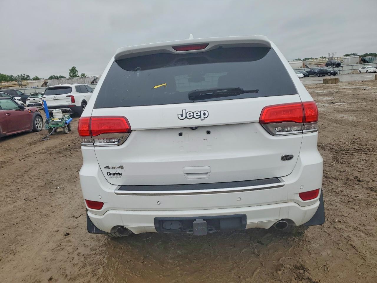 2014 Jeep Grand Cherokee Overland White vin: 1C4RJFCT0EC145896