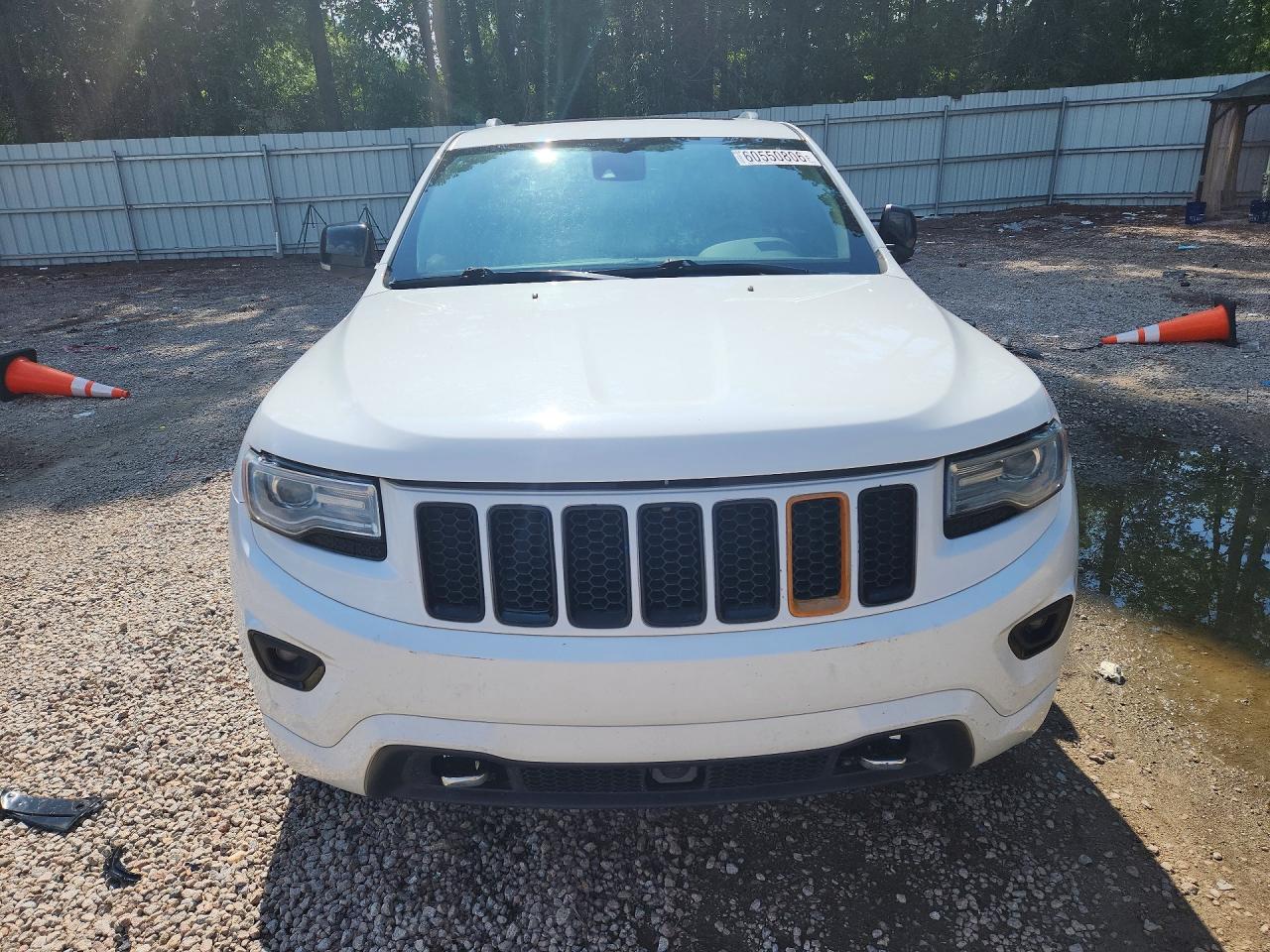 2014 Jeep Grand Cherokee Overland White vin: 1C4RJFCT0EC183547