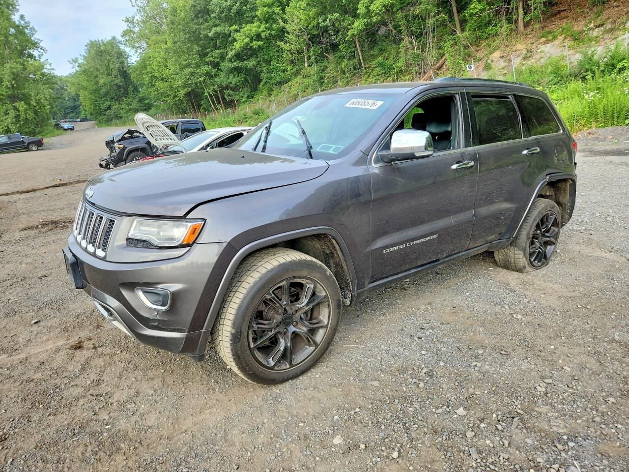 2014 Jeep Grand Cherokee Overland Gray vin: 1C4RJFCT0EC190899
