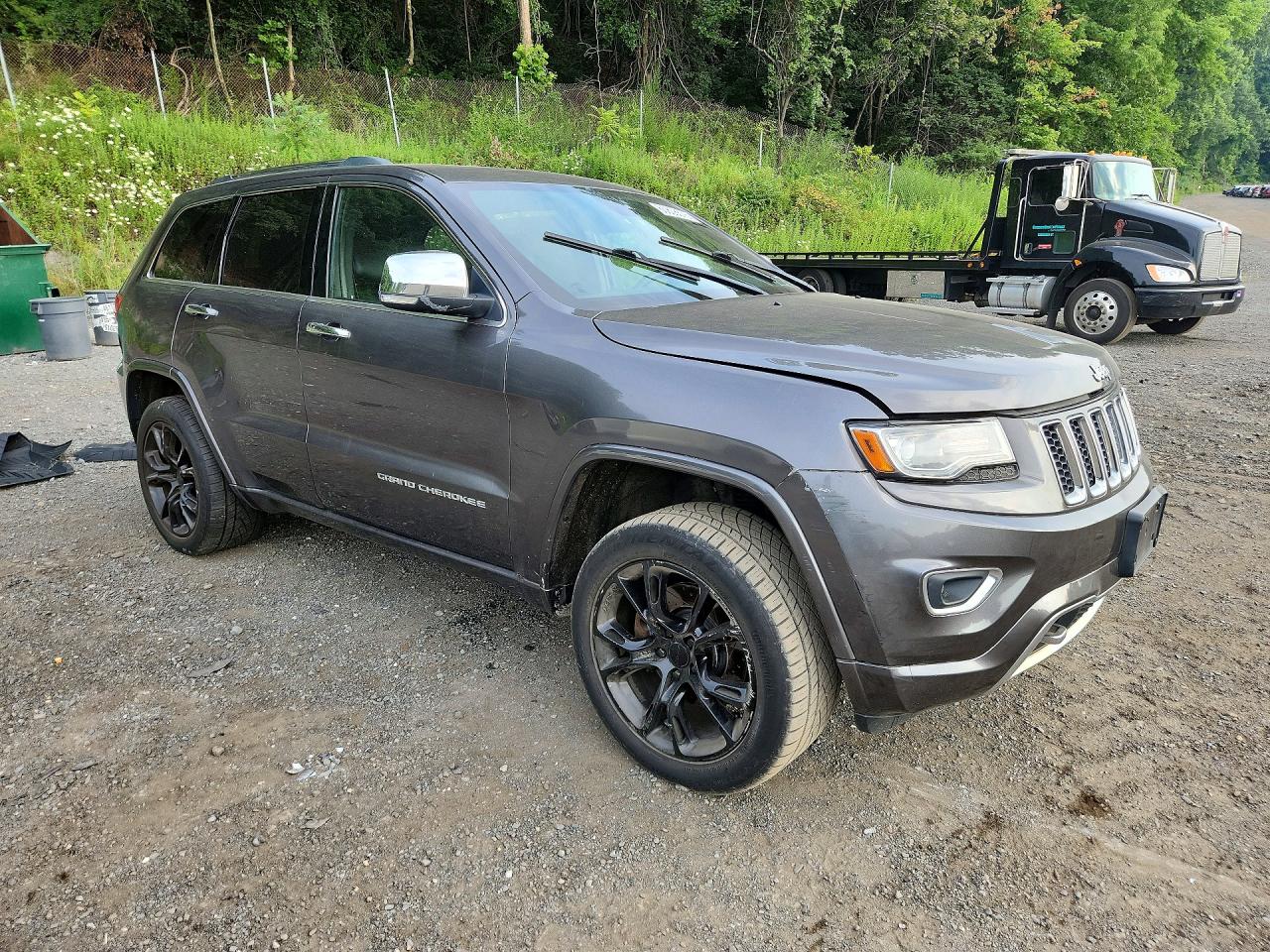 2014 Jeep Grand Cherokee Overland Gray vin: 1C4RJFCT0EC190899