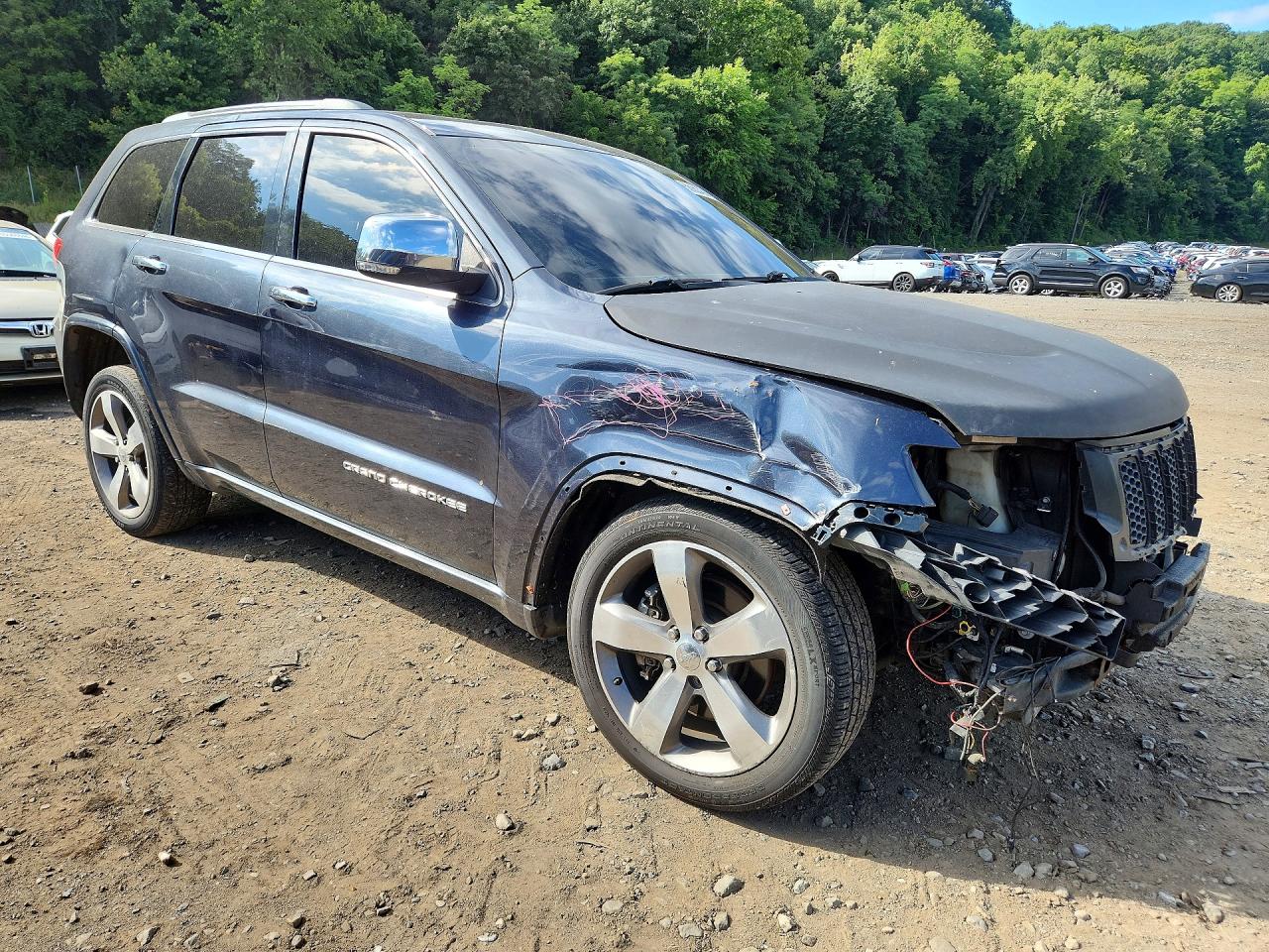 2014 Jeep Grand Cherokee Overland Black vin: 1C4RJFCT0EC323838