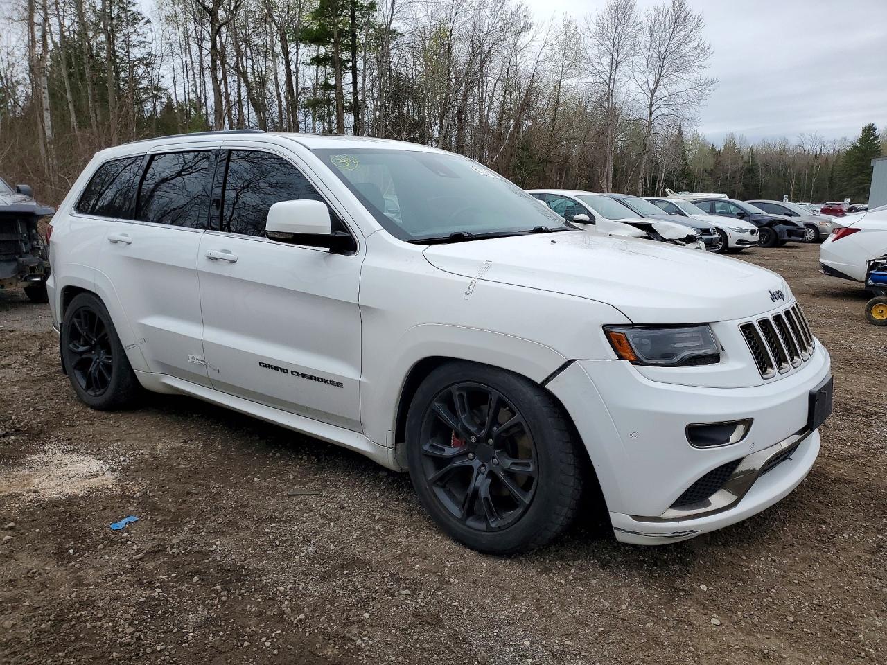 2015 Jeep Grand Cherokee Overland White vin: 1C4RJFCT0FC156382