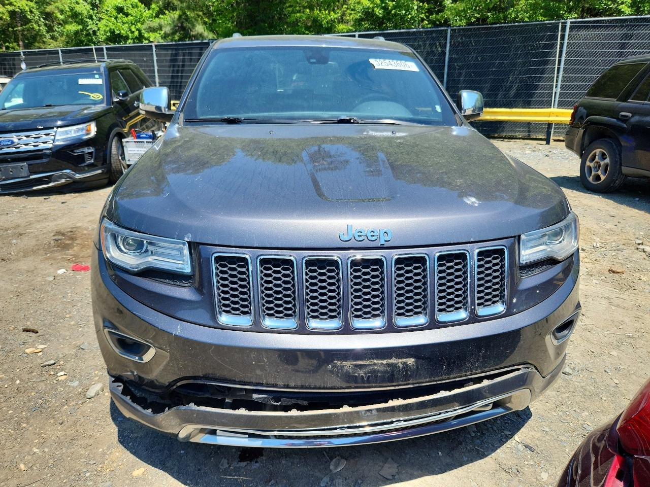2015 Jeep Grand Cherokee Overland Gray vin: 1C4RJFCT0FC183629