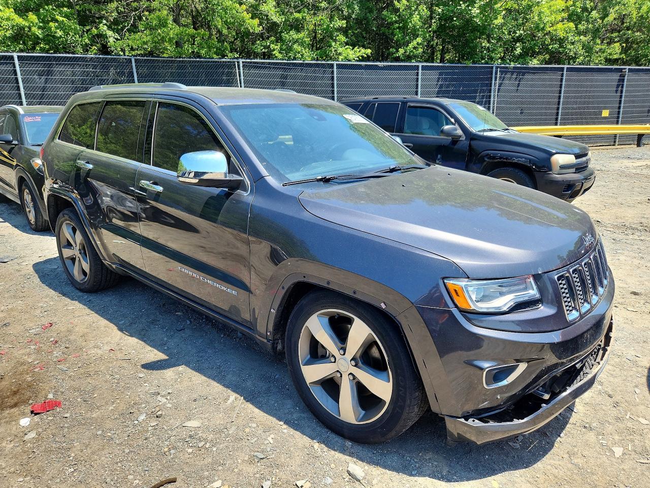 2015 Jeep Grand Cherokee Overland Gray vin: 1C4RJFCT0FC183629