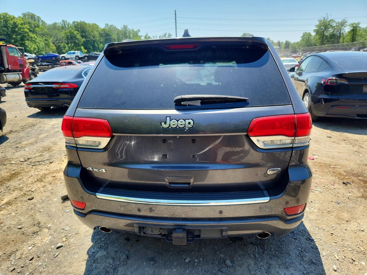 2015 Jeep Grand Cherokee Overland Gray vin: 1C4RJFCT0FC183629
