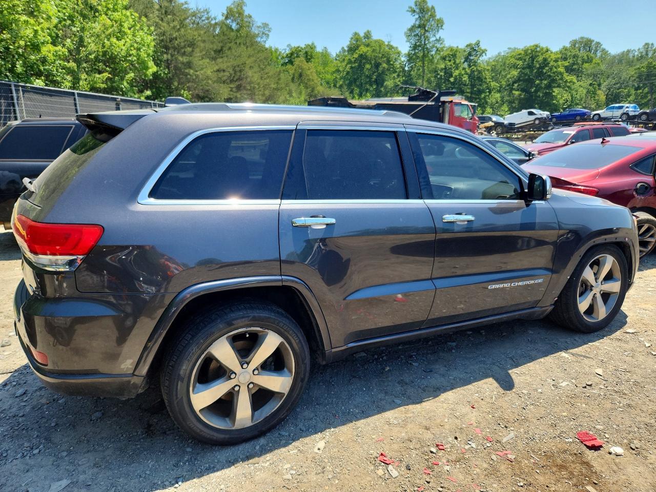 2015 Jeep Grand Cherokee Overland Gray vin: 1C4RJFCT0FC183629