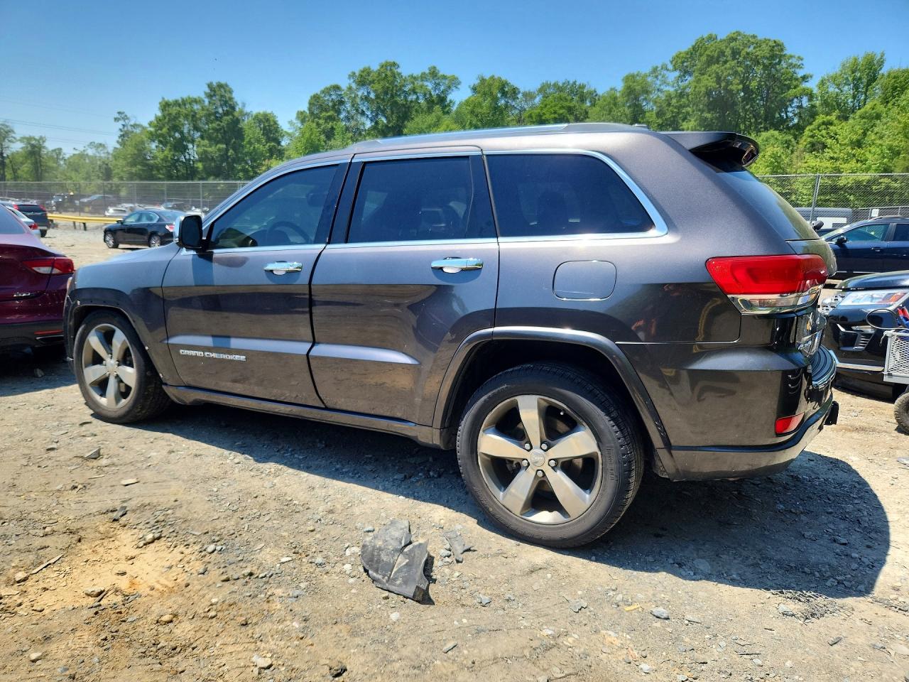 2015 Jeep Grand Cherokee Overland Gray vin: 1C4RJFCT0FC183629