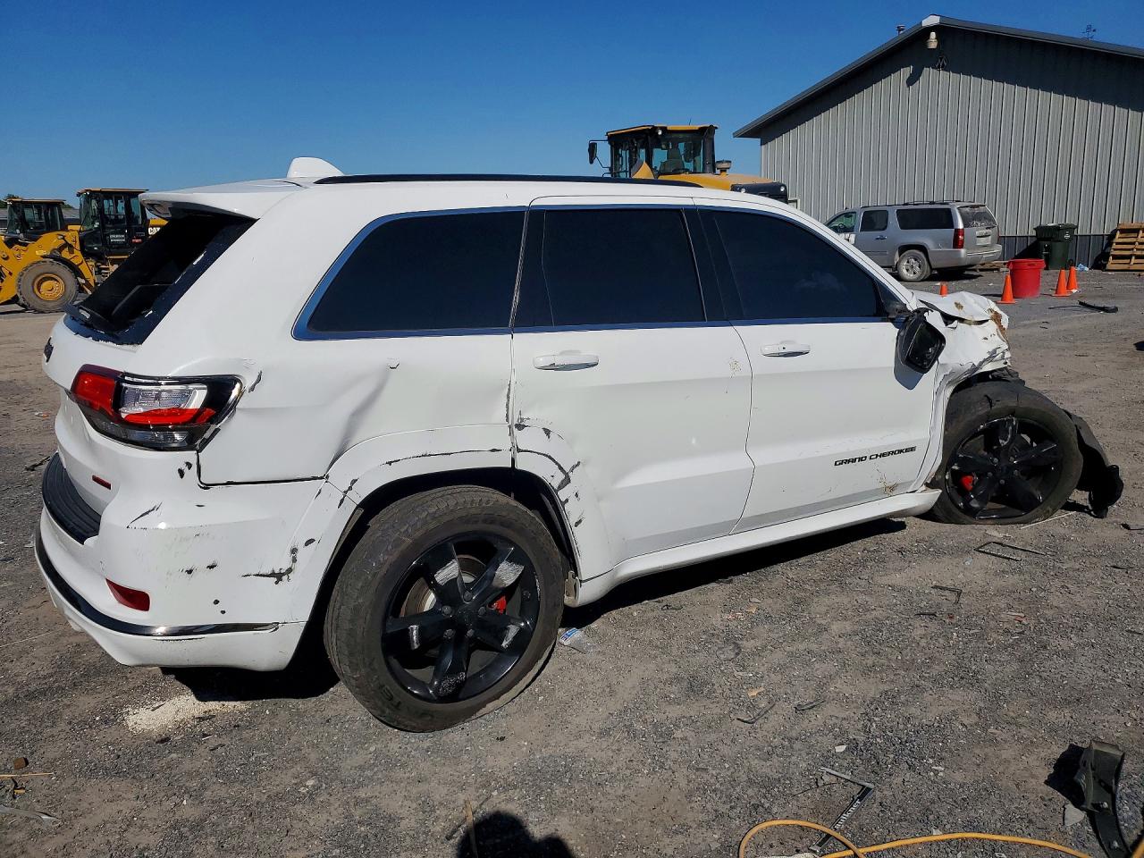 2015 Jeep Grand Cherokee Overland White vin: 1C4RJFCT0FC213292