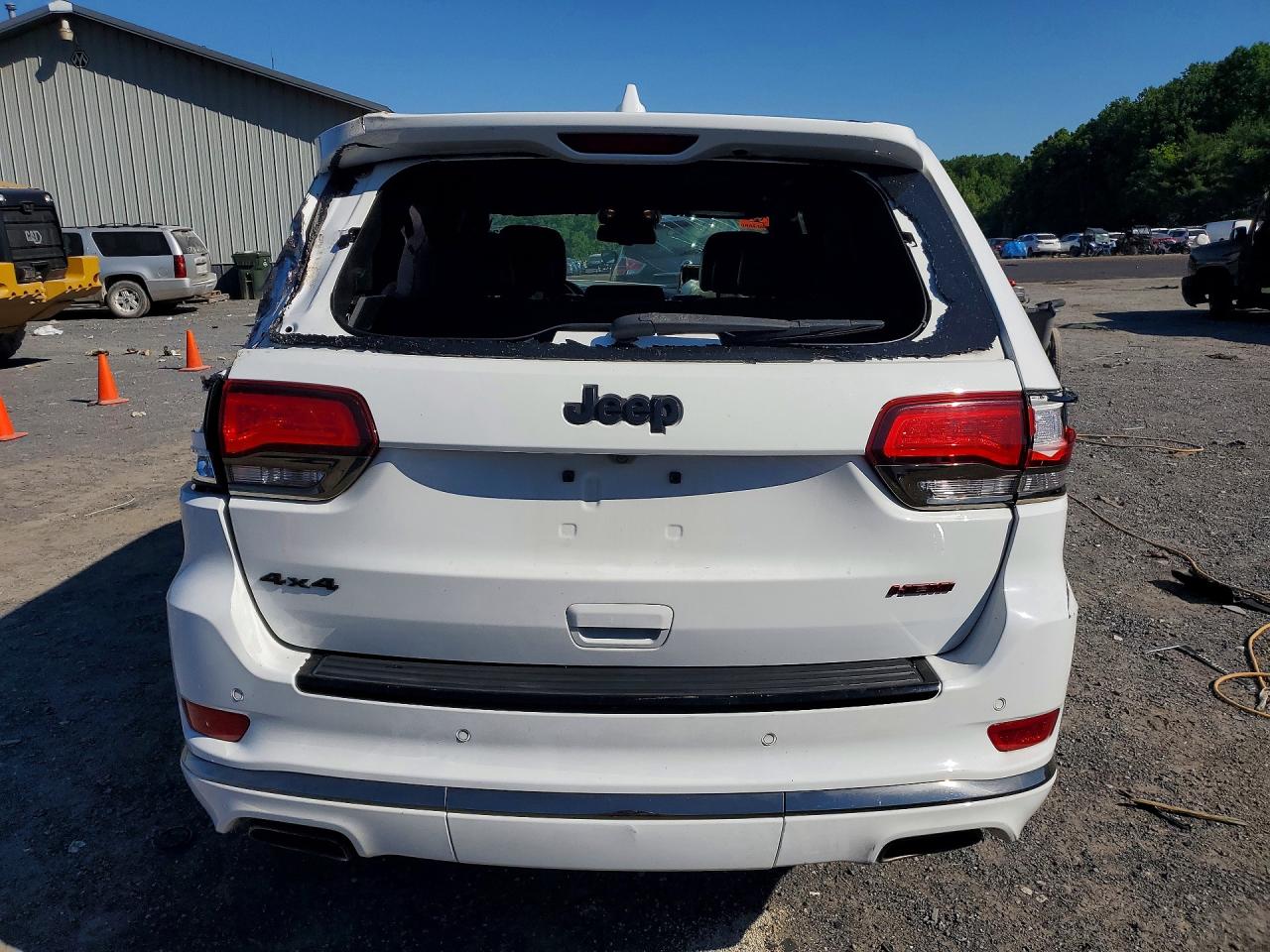 2015 Jeep Grand Cherokee Overland White vin: 1C4RJFCT0FC213292